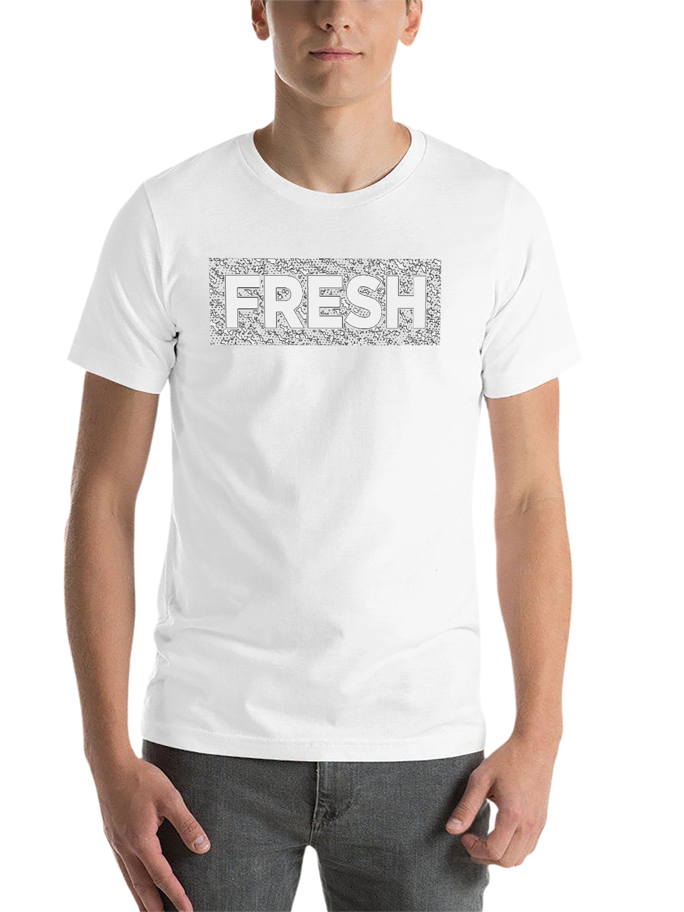 Black Fresh Graphic Tee - Modern Black T-Shirt view 14