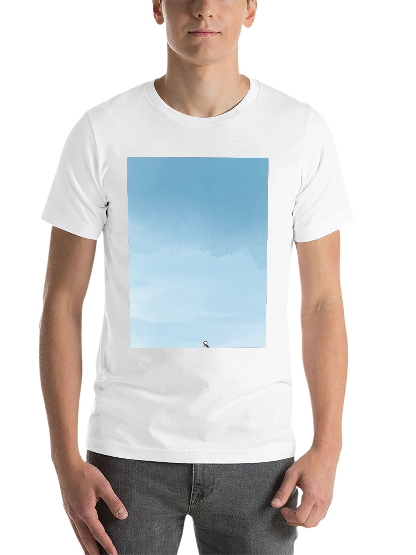 Black Sky View Graphic Tee - Soft Cotton Blend view 14