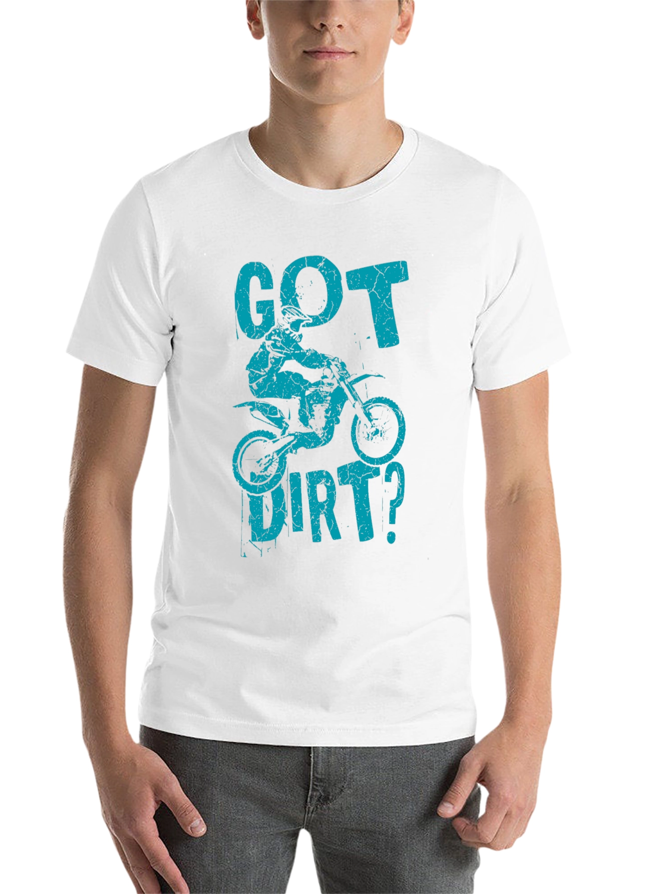 Black Got Dirt? Graphic T-Shirt - Motocross Design view 14