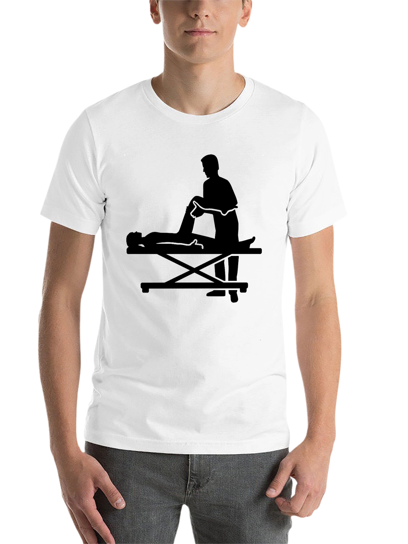 Black Chiropractor T-Shirt - Massage Therapy Tee view 14