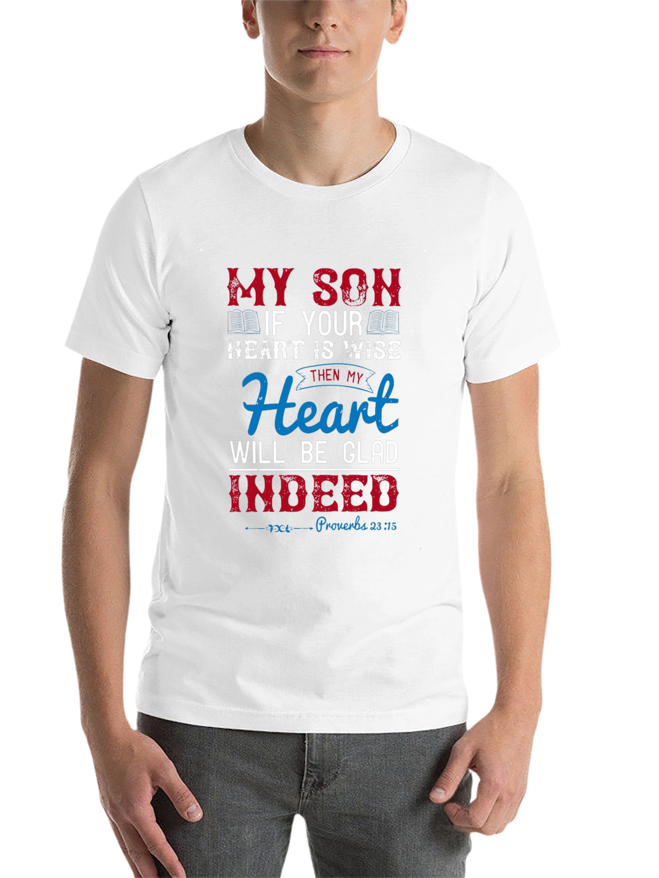 Black My Son Heart is Wise Graphic T-Shirt view 14