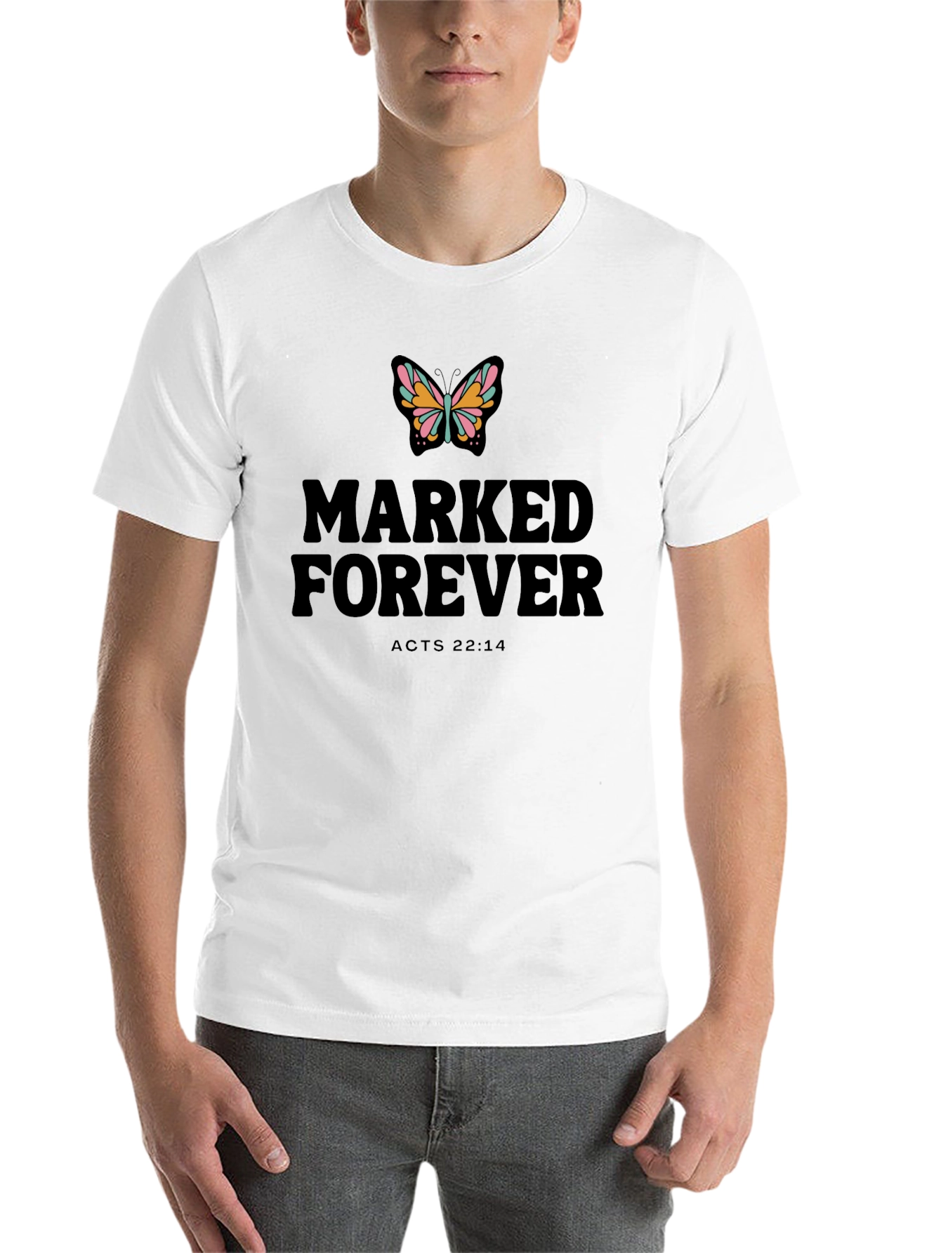 Black Marked Forever T-Shirt view 14