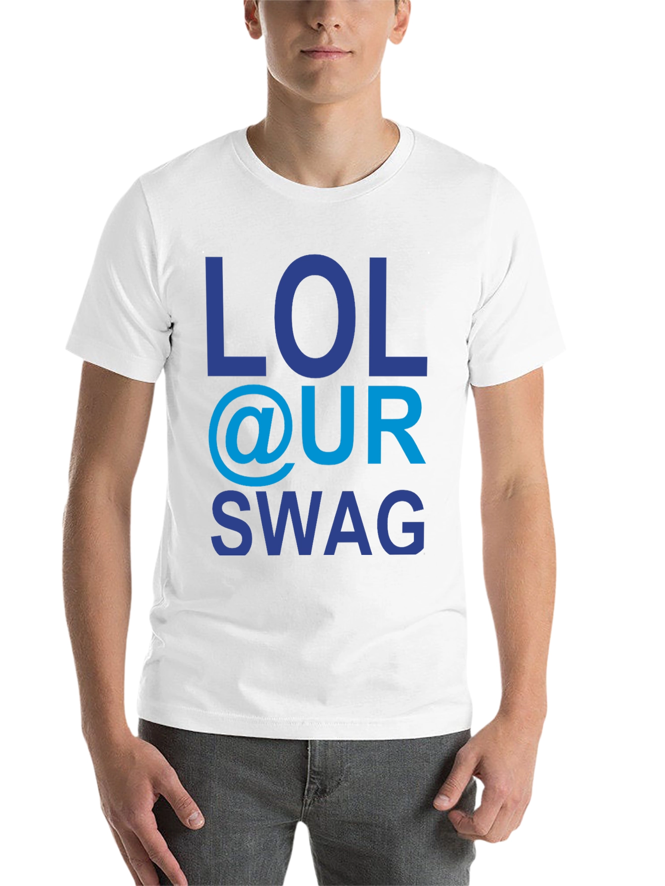 Black LOL @ UR SWAG Graphic Tee - Trendy & Fun! view 14