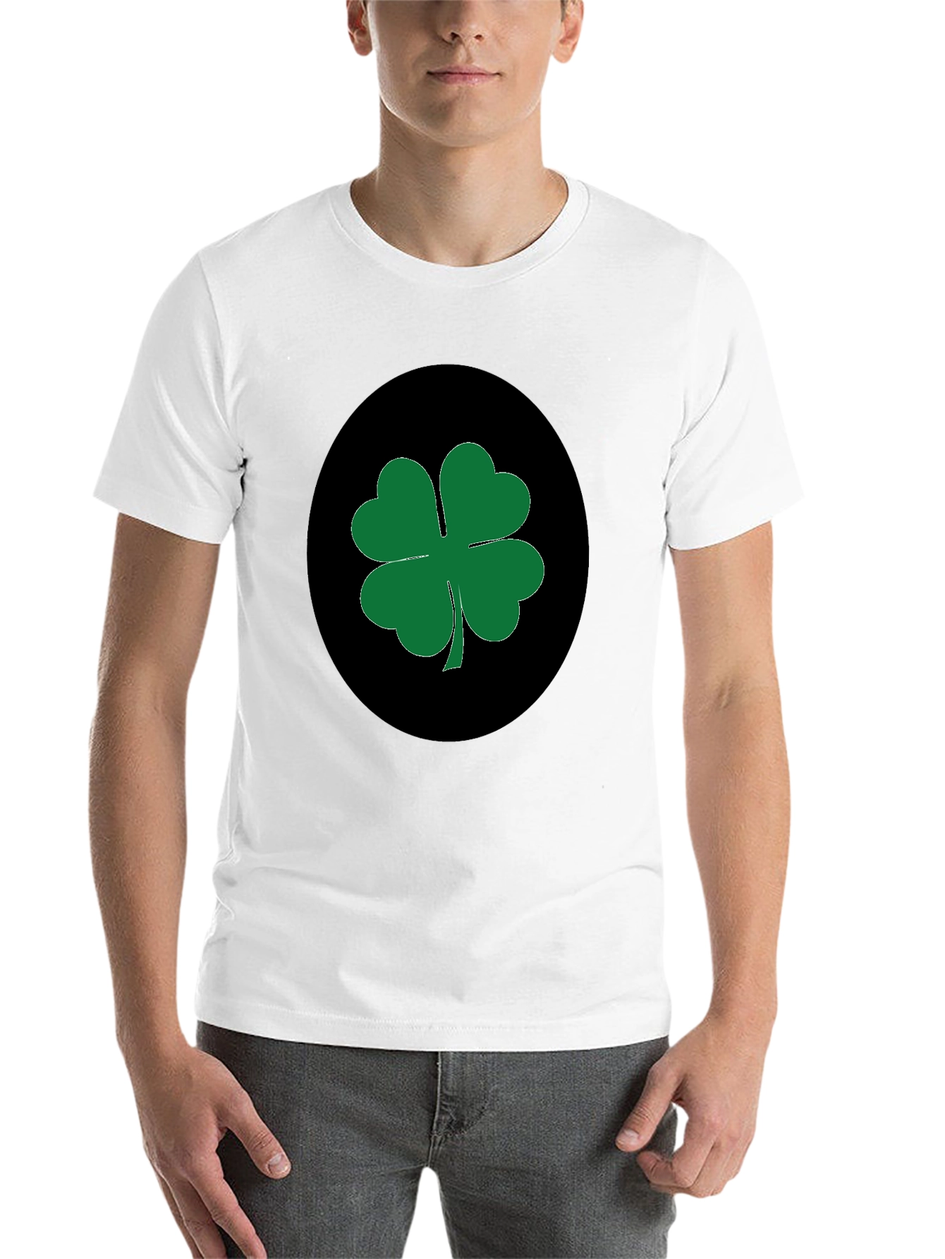 Black Lucky Clover Black T-Shirt view 14