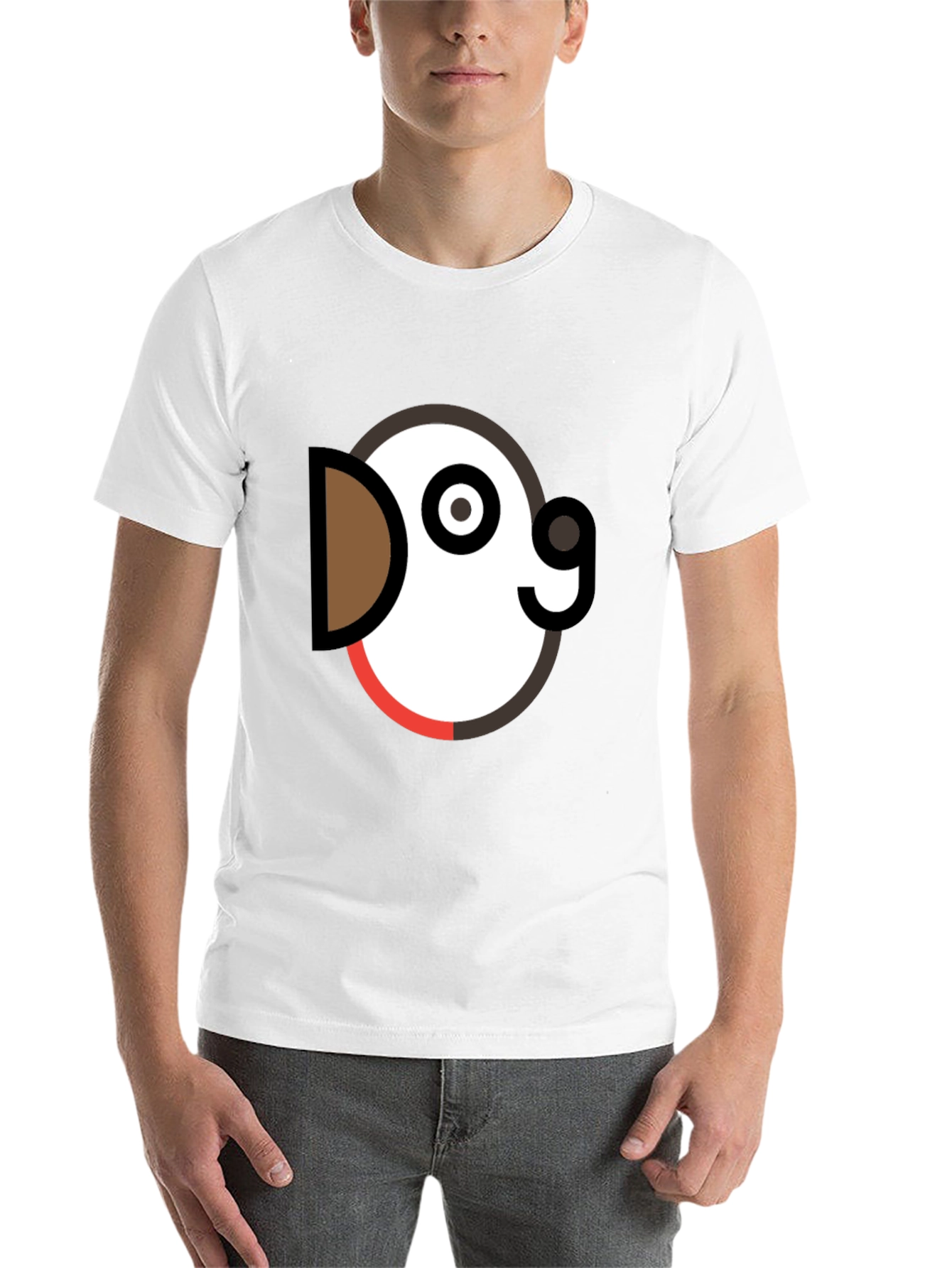 Black Dog Graphic Tee - Black Crew Neck T-Shirt view 14