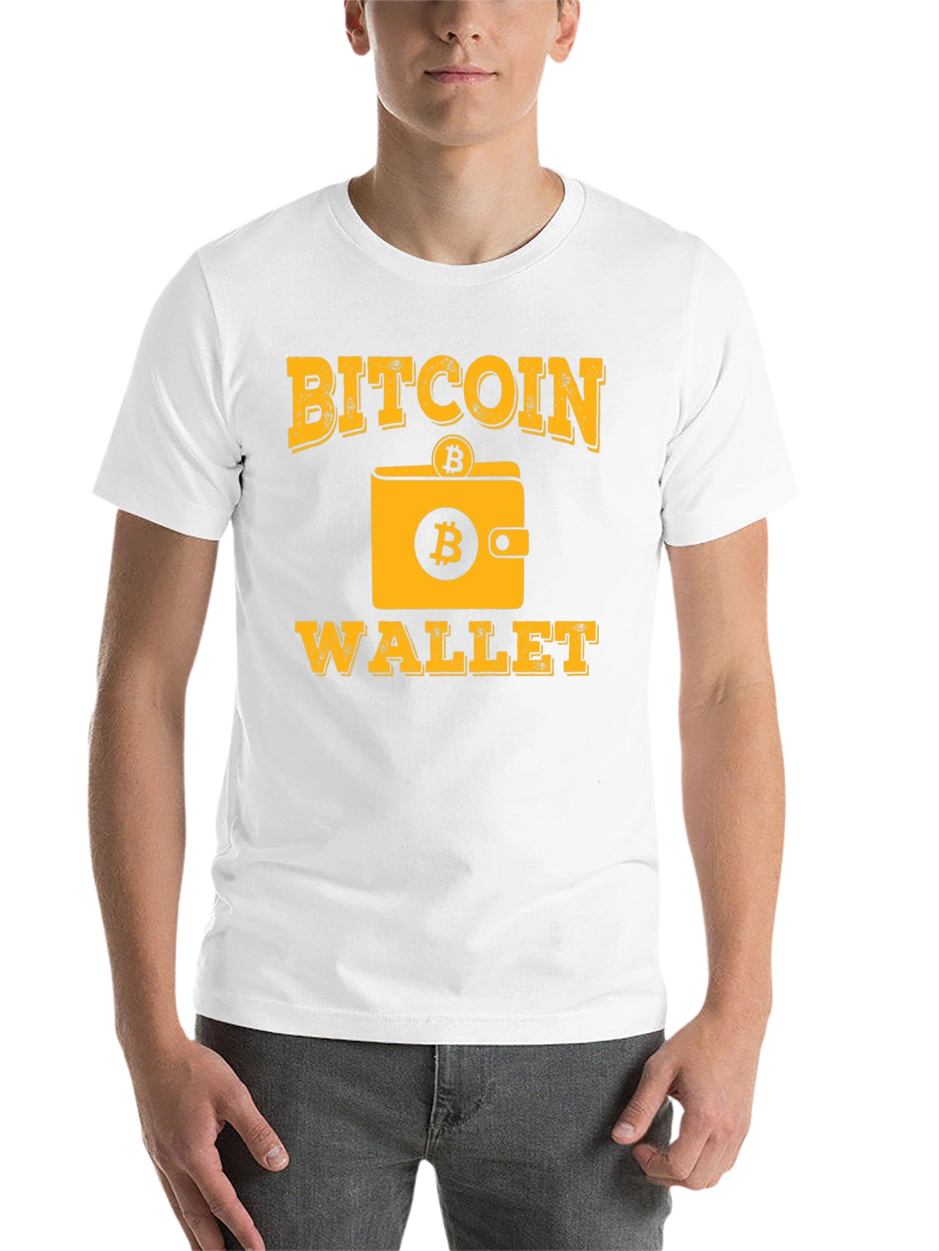 Black Bitcoin Wallet T-Shirt - Crypto Tee view 14