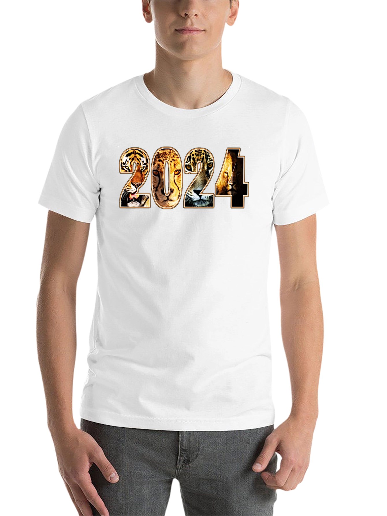 Black 2024 Animal Print T-Shirt view 14