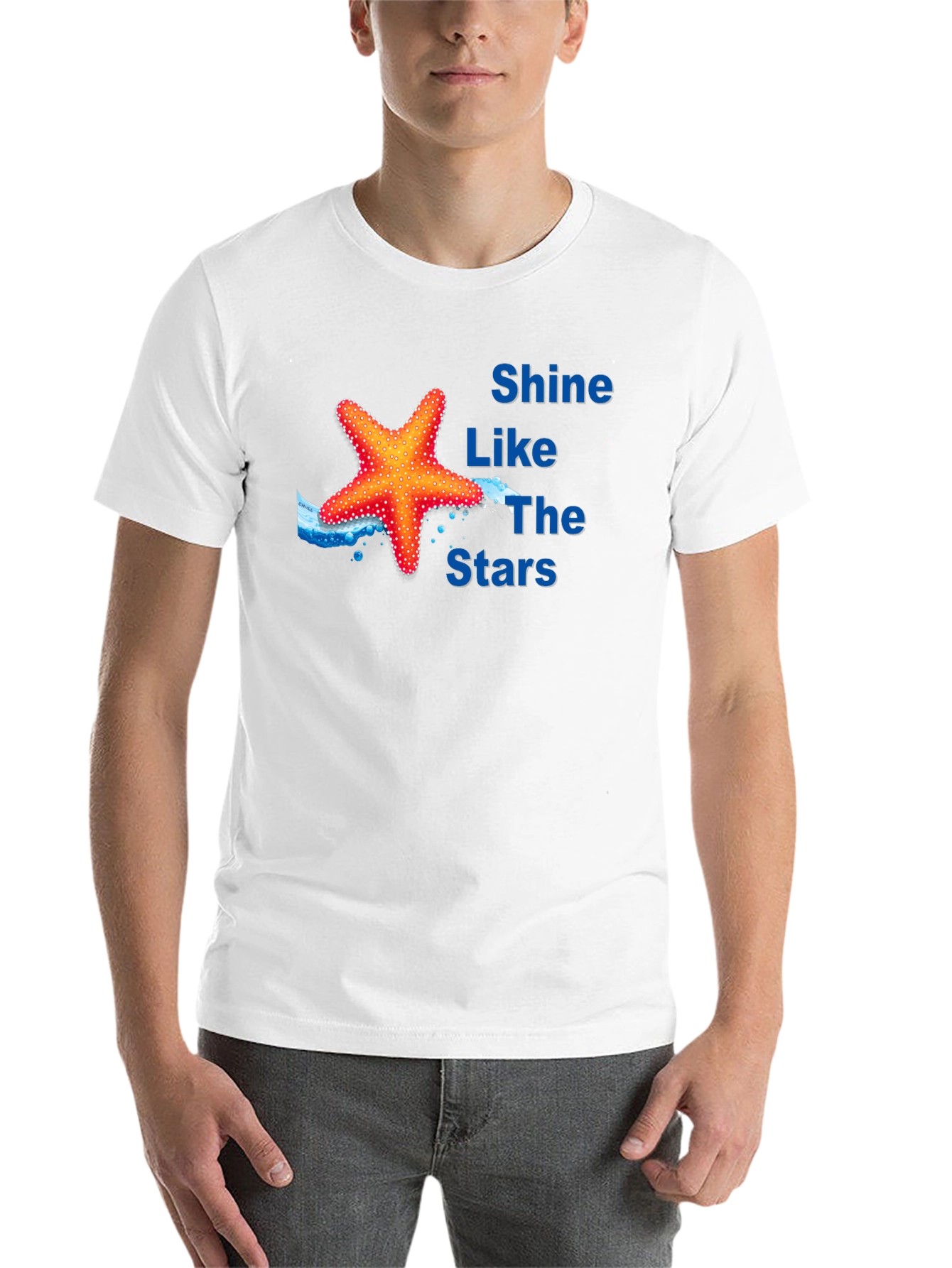Black Shine Like The Stars Black Graphic T-Shirt view 14