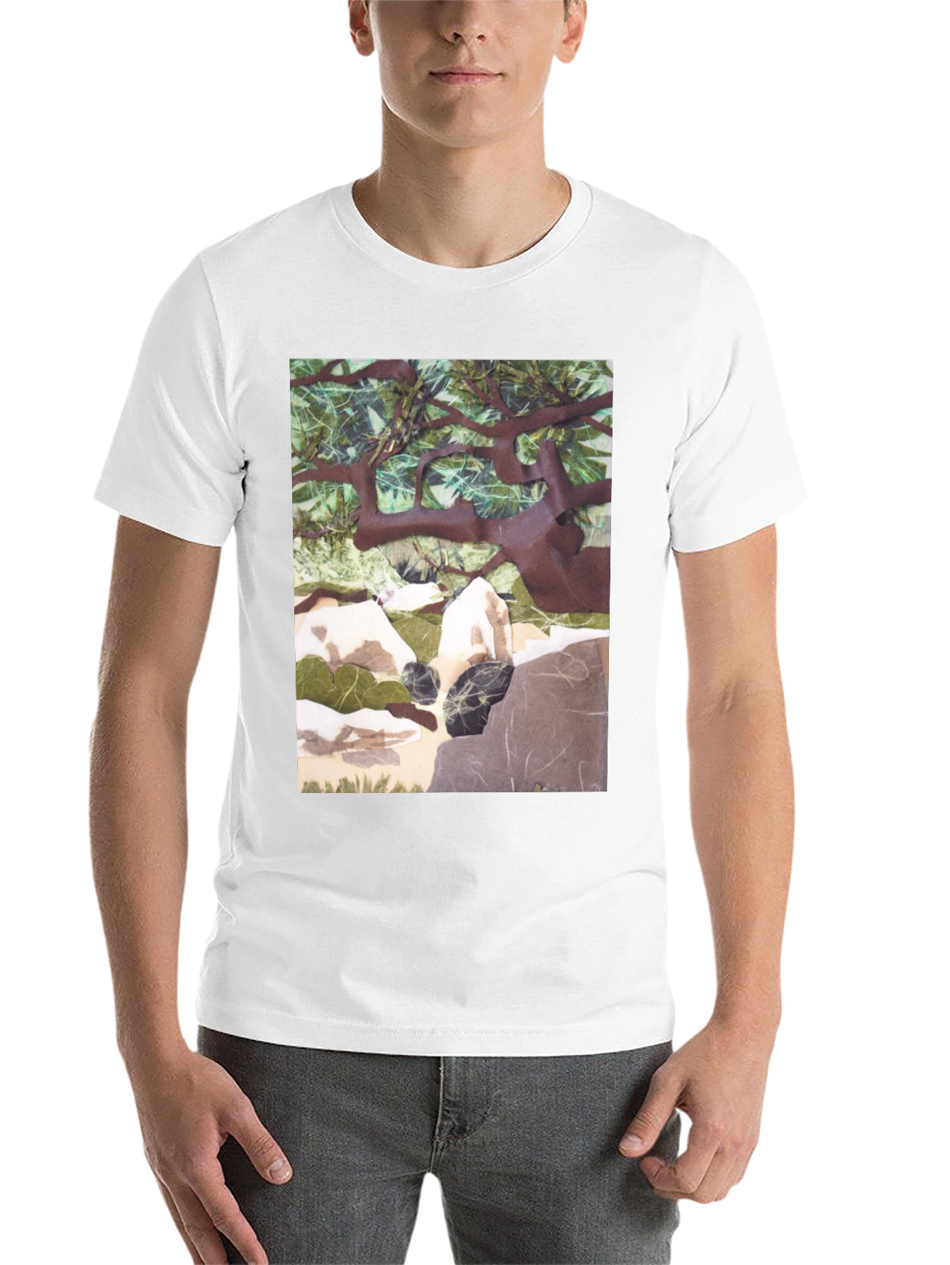 Black Nature Scene Graphic Print T-Shirt - Relaxed Fit view 14