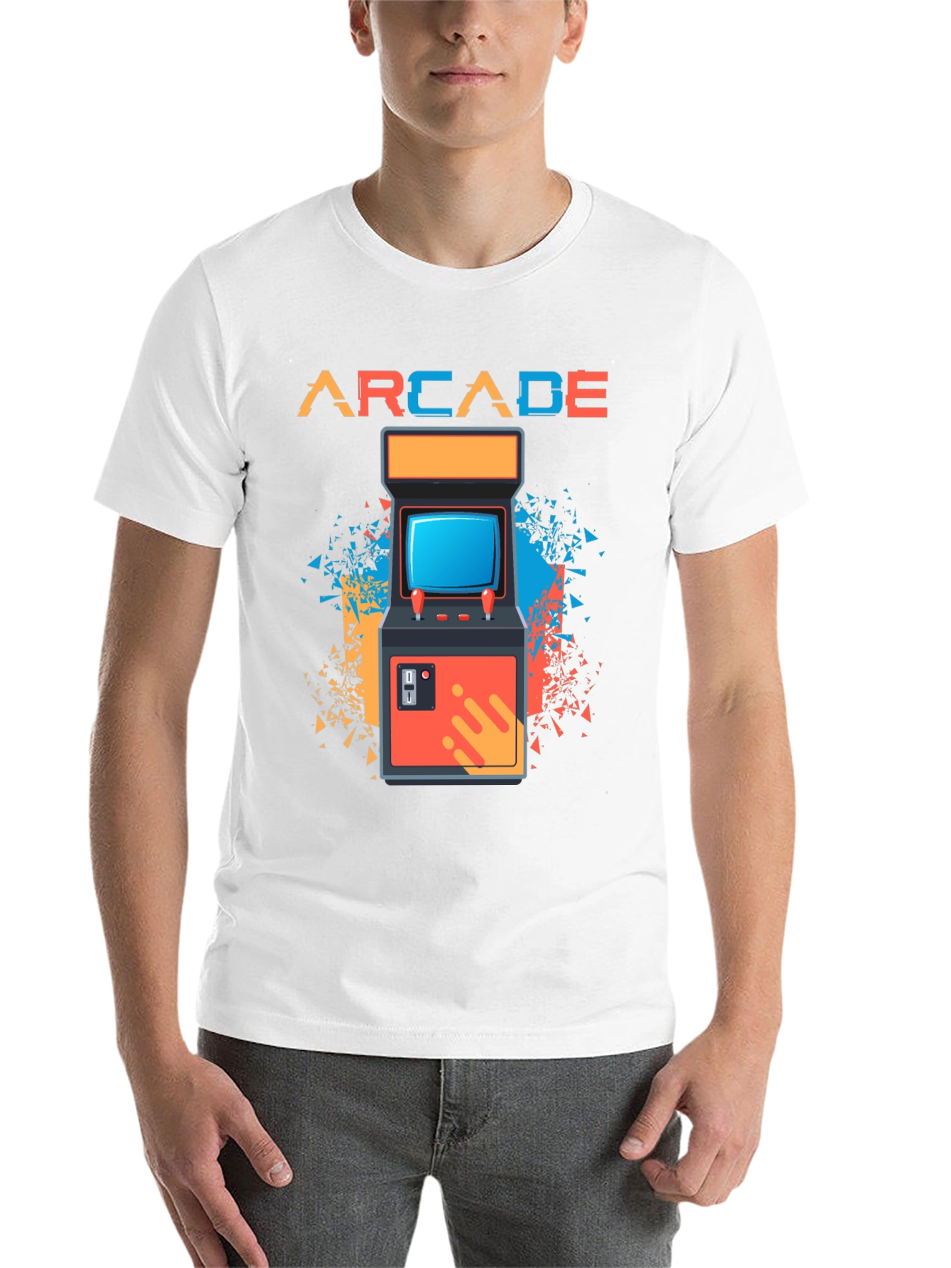 Black Arcade Gaming Retro T-Shirt - Classic Gamer Tee view 14