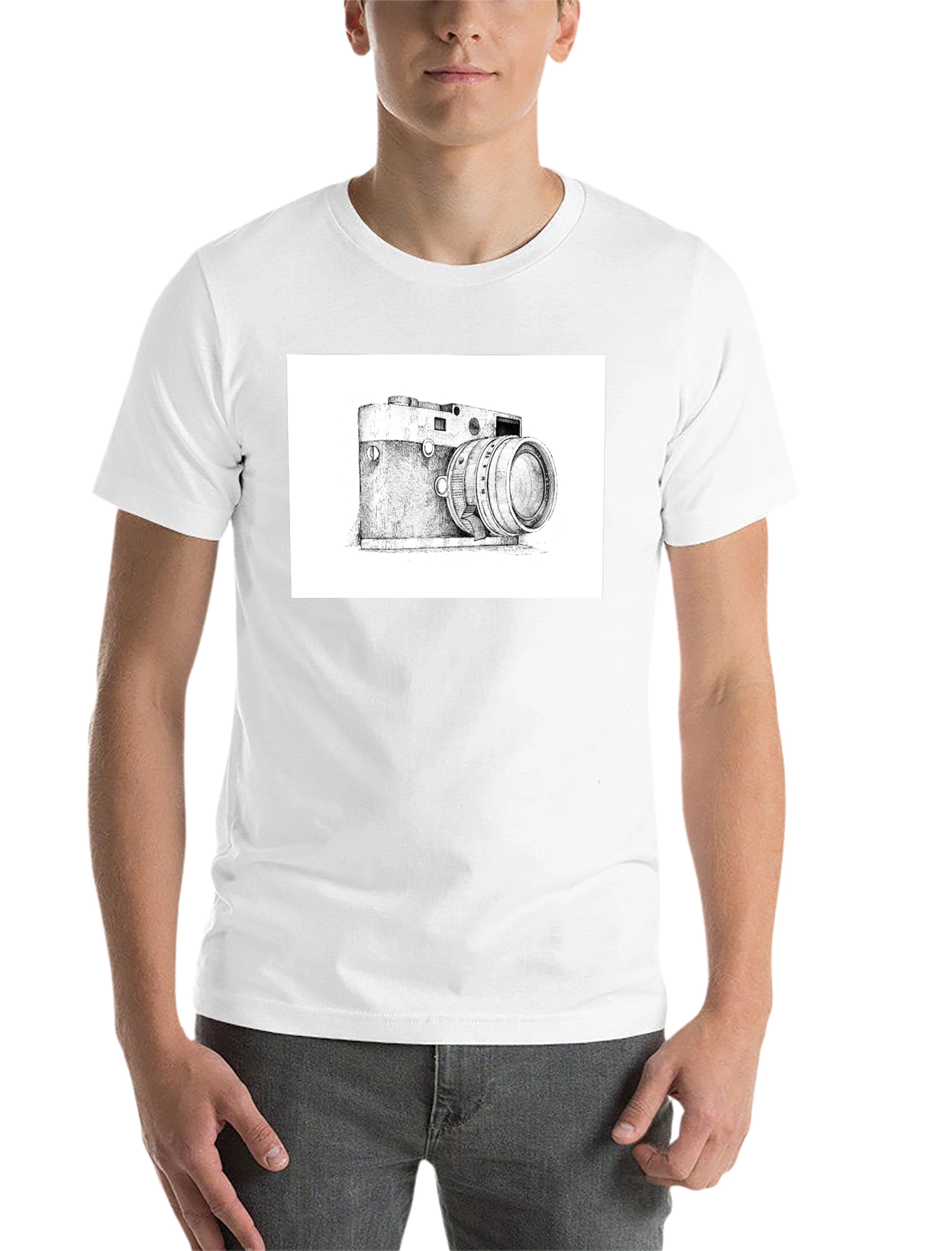 Black Vintage Camera Graphic T-Shirt - Classic Style view 14