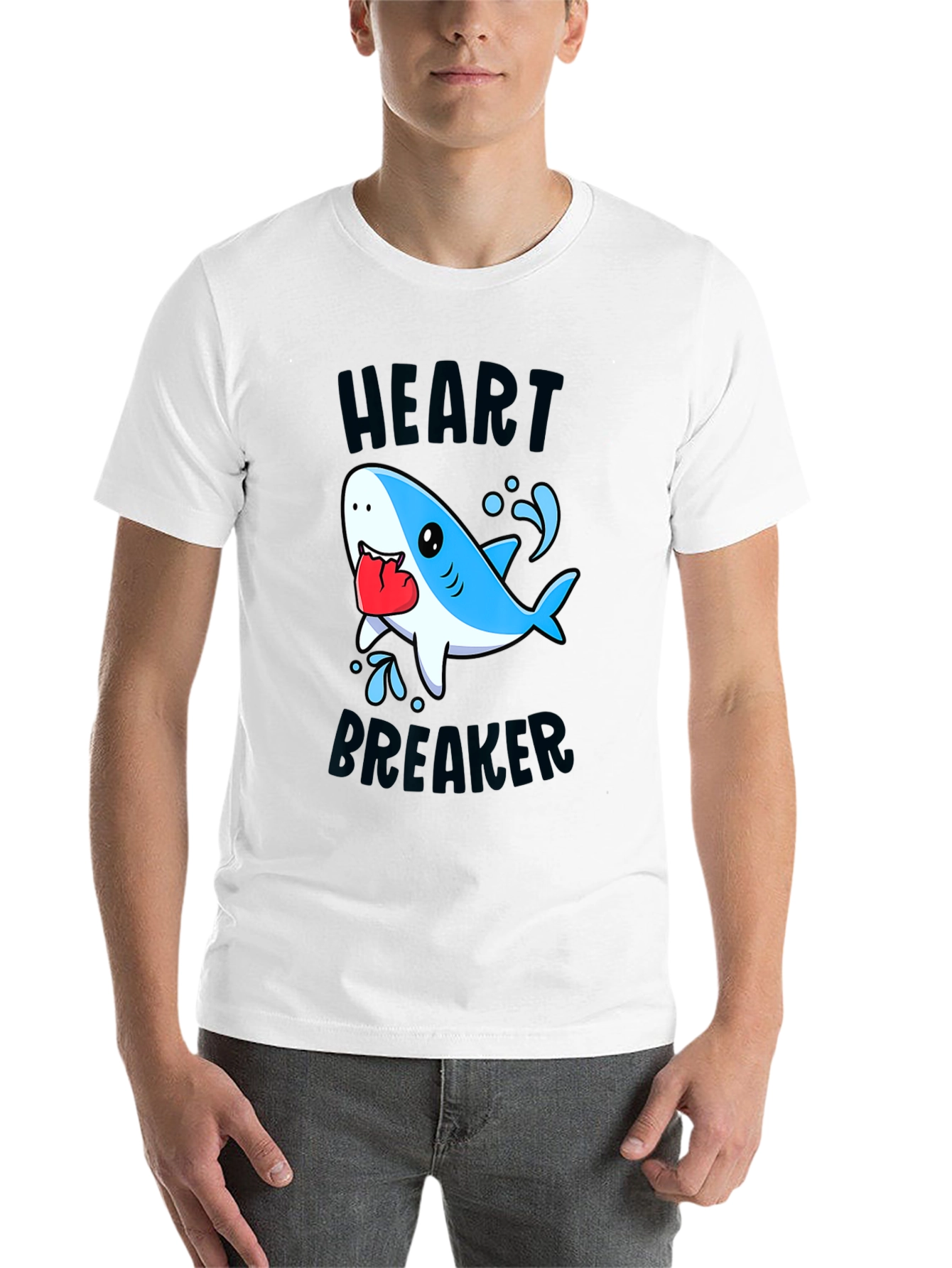 Black Heartbreaker Shark Graphic Tee view 14