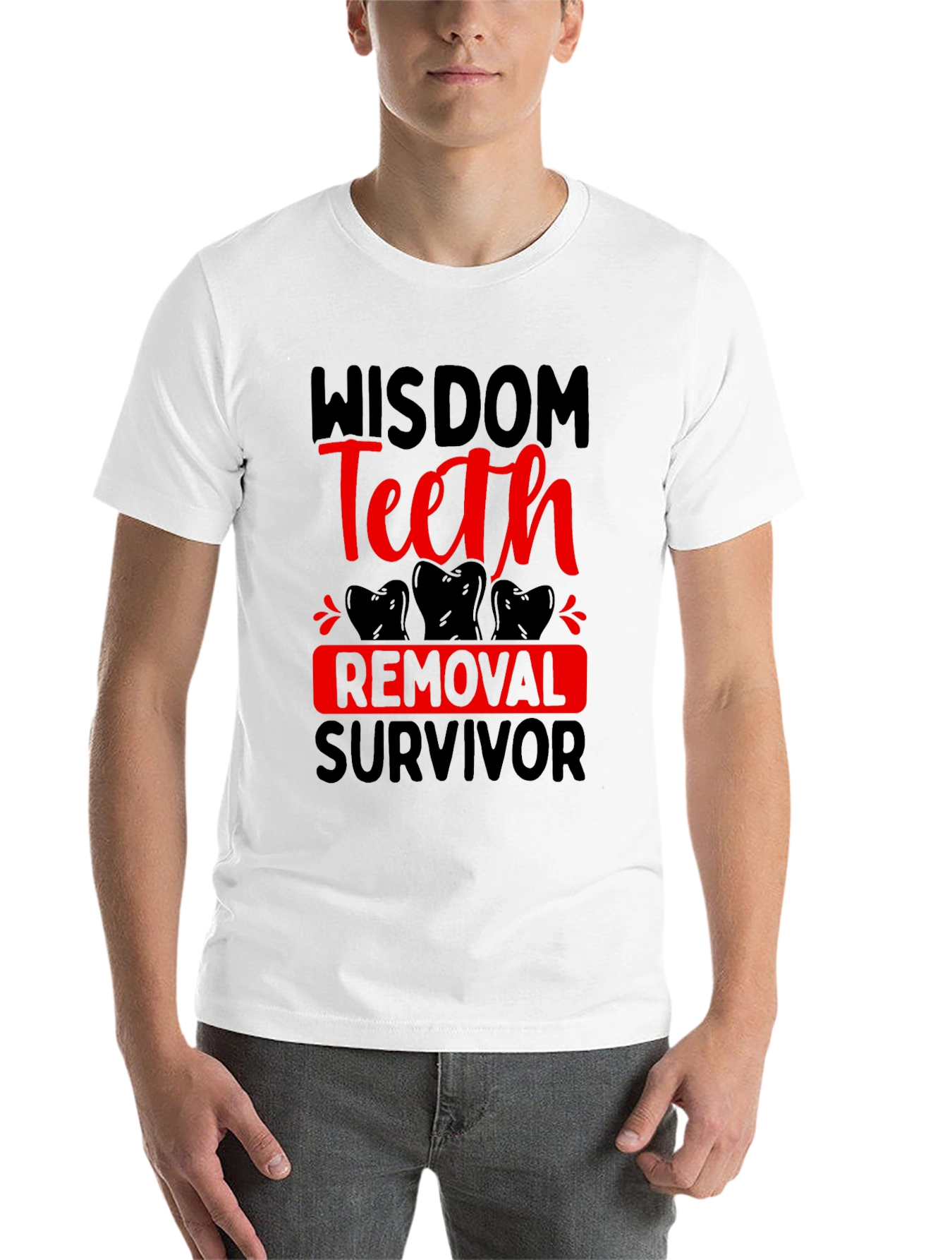 Black Wisdom Teeth Removal Survivor T-Shirt view 14