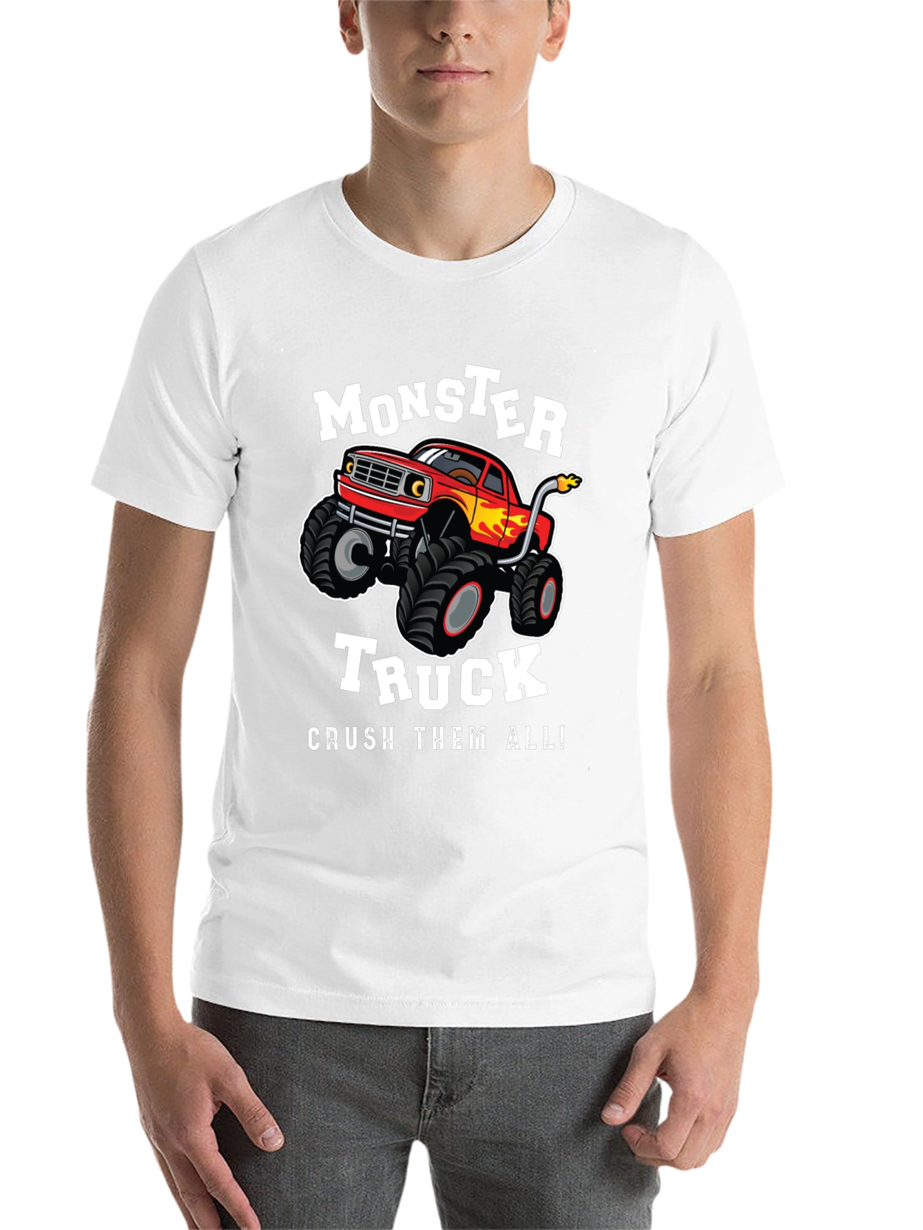 Black Monster Truck Graphic Tee - Crush Them All! view 14