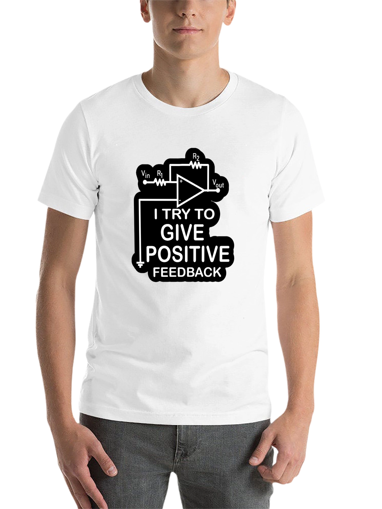 Black I Try To Give Positive Feedback Black T-Shirt view 14