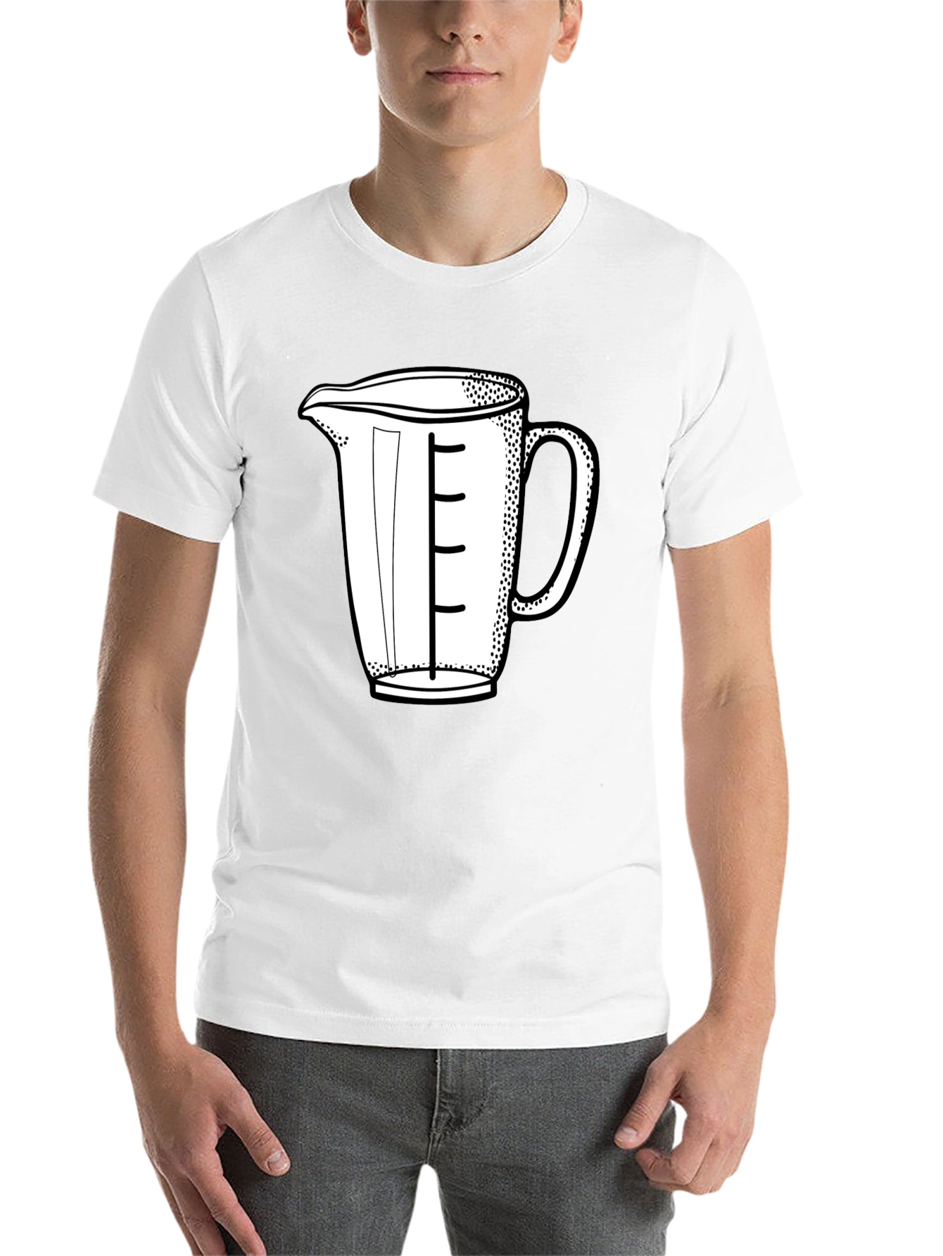 Black Measuring Cup Graphic T-Shirt view 14