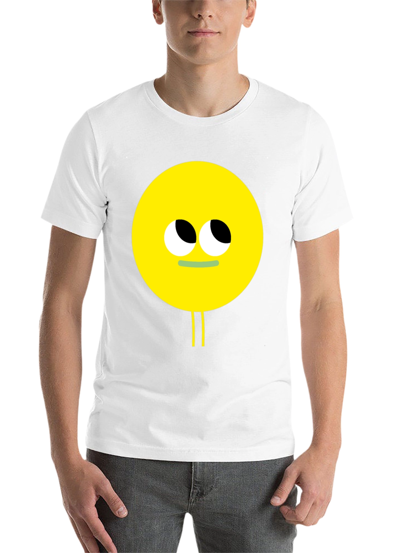 Black Funny Googly Eyes Graphic Tee - Black view 14