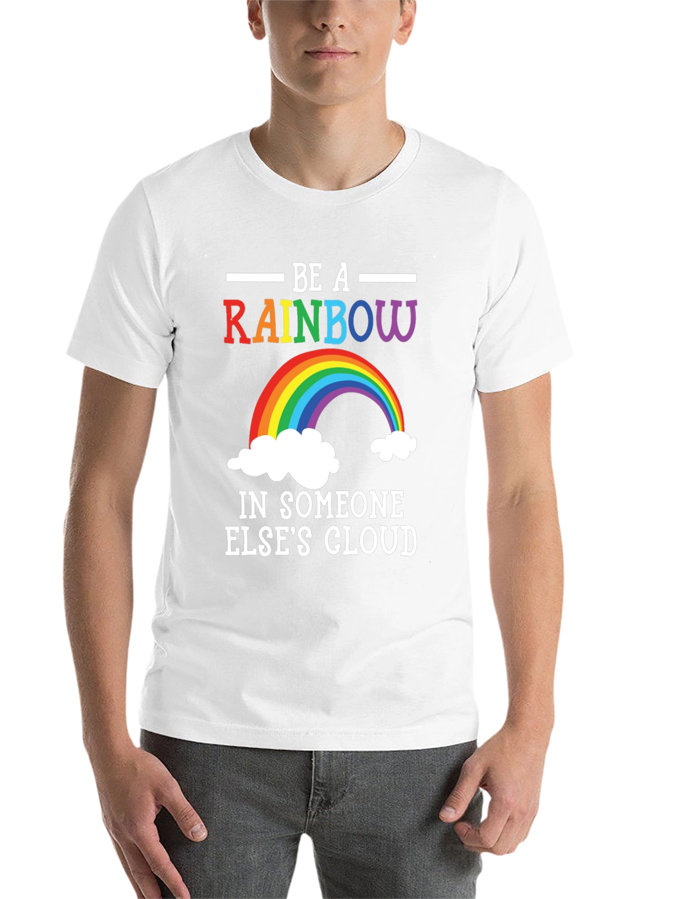 Rainbow Graphic T-Shirt - Be A Rainbow - 14