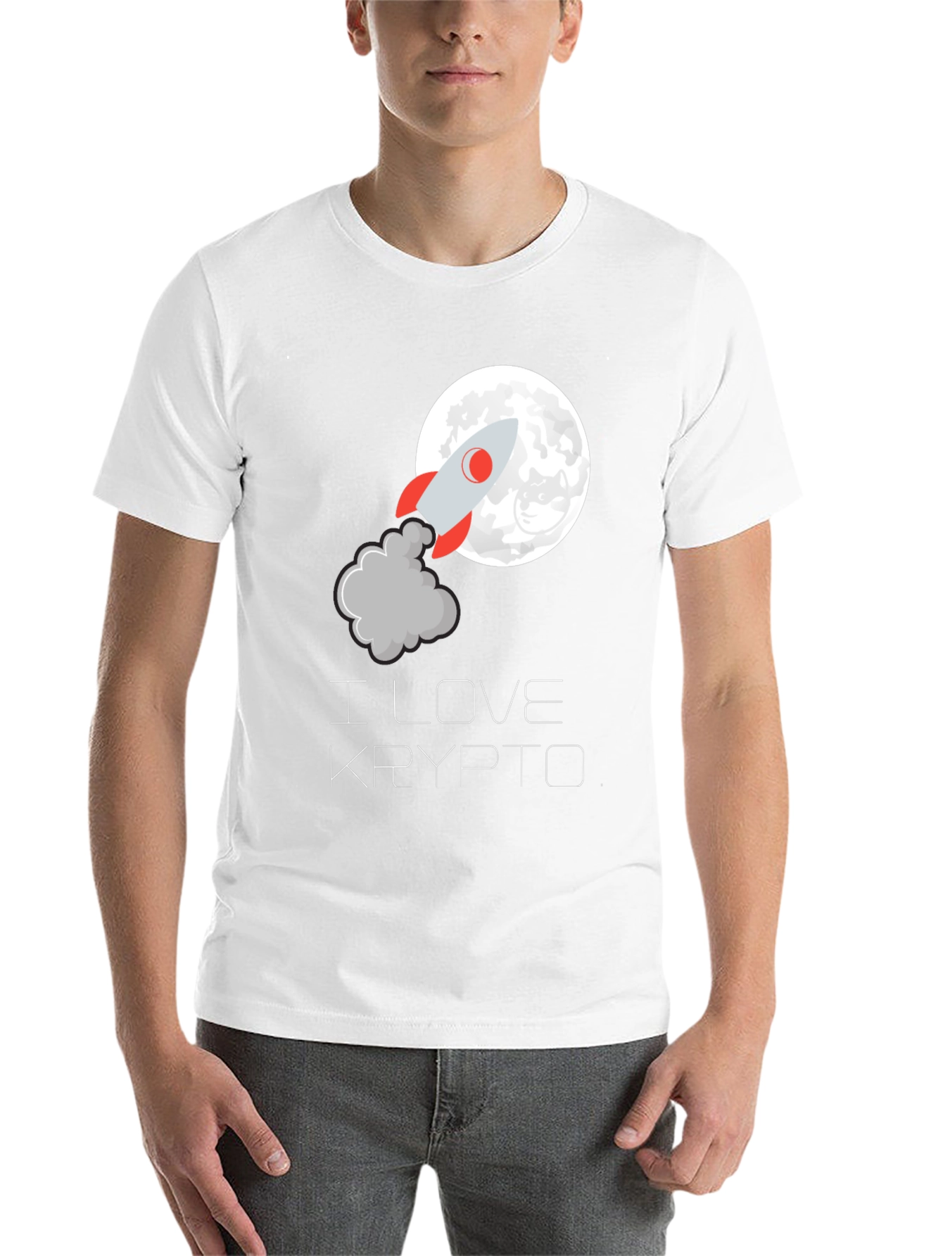 I Love Krypto Rocket T-Shirt - Crypto to the Moon! - 14