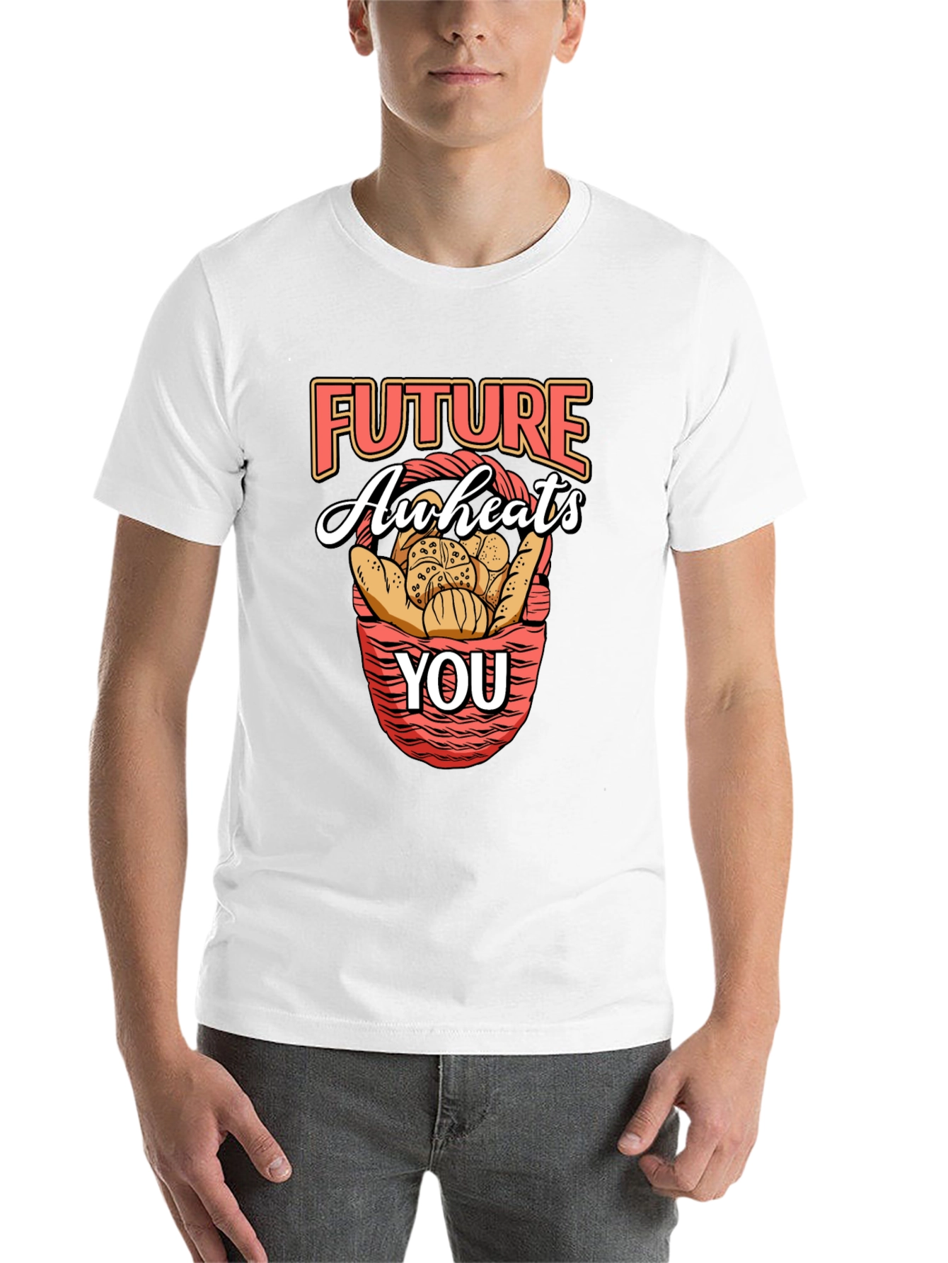 Black Future Awheats You Funny Baker T-Shirt view 14