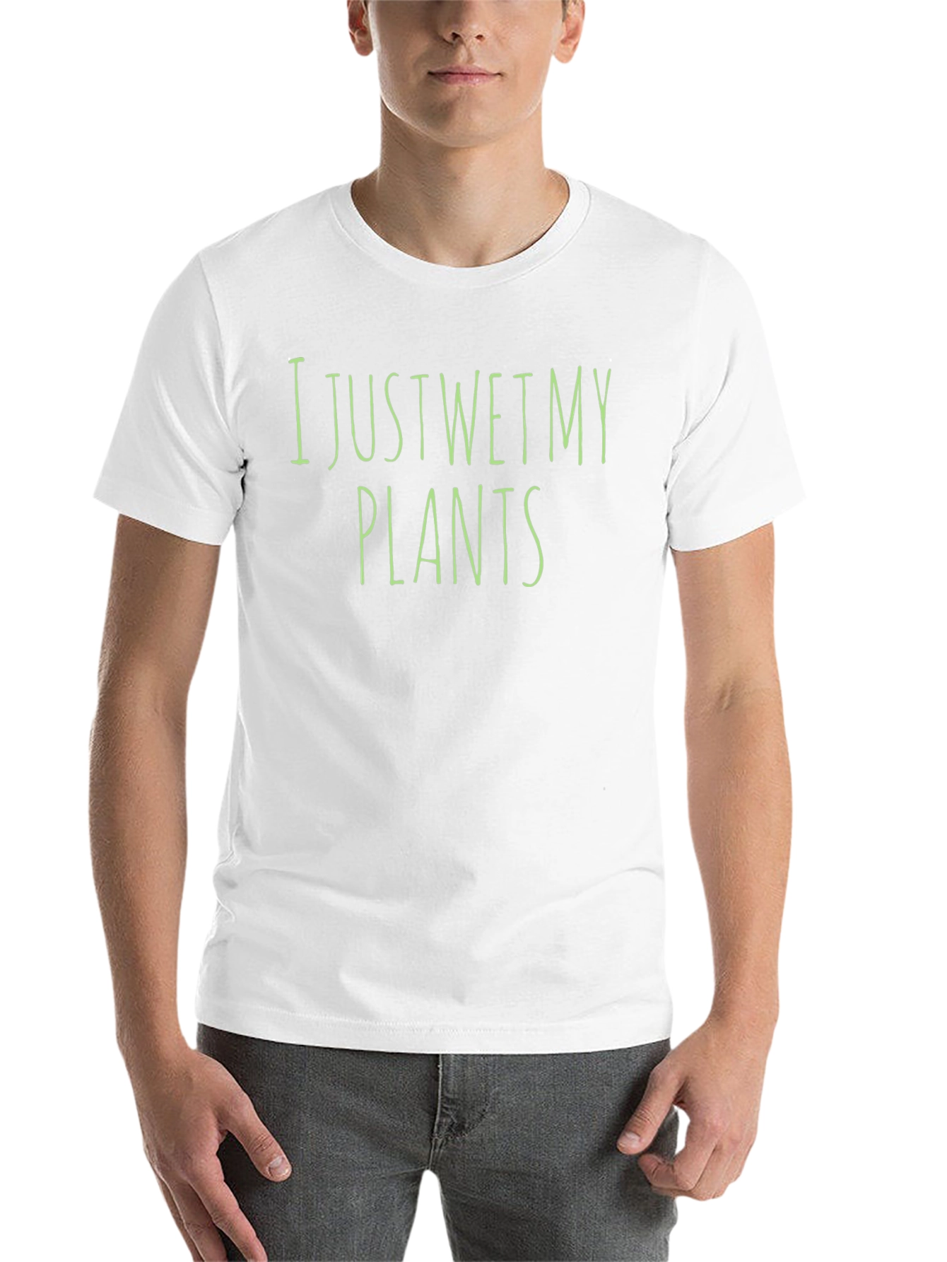 Black I Just Wet My Plants Black T-Shirt Funny Gardening Tee view 14