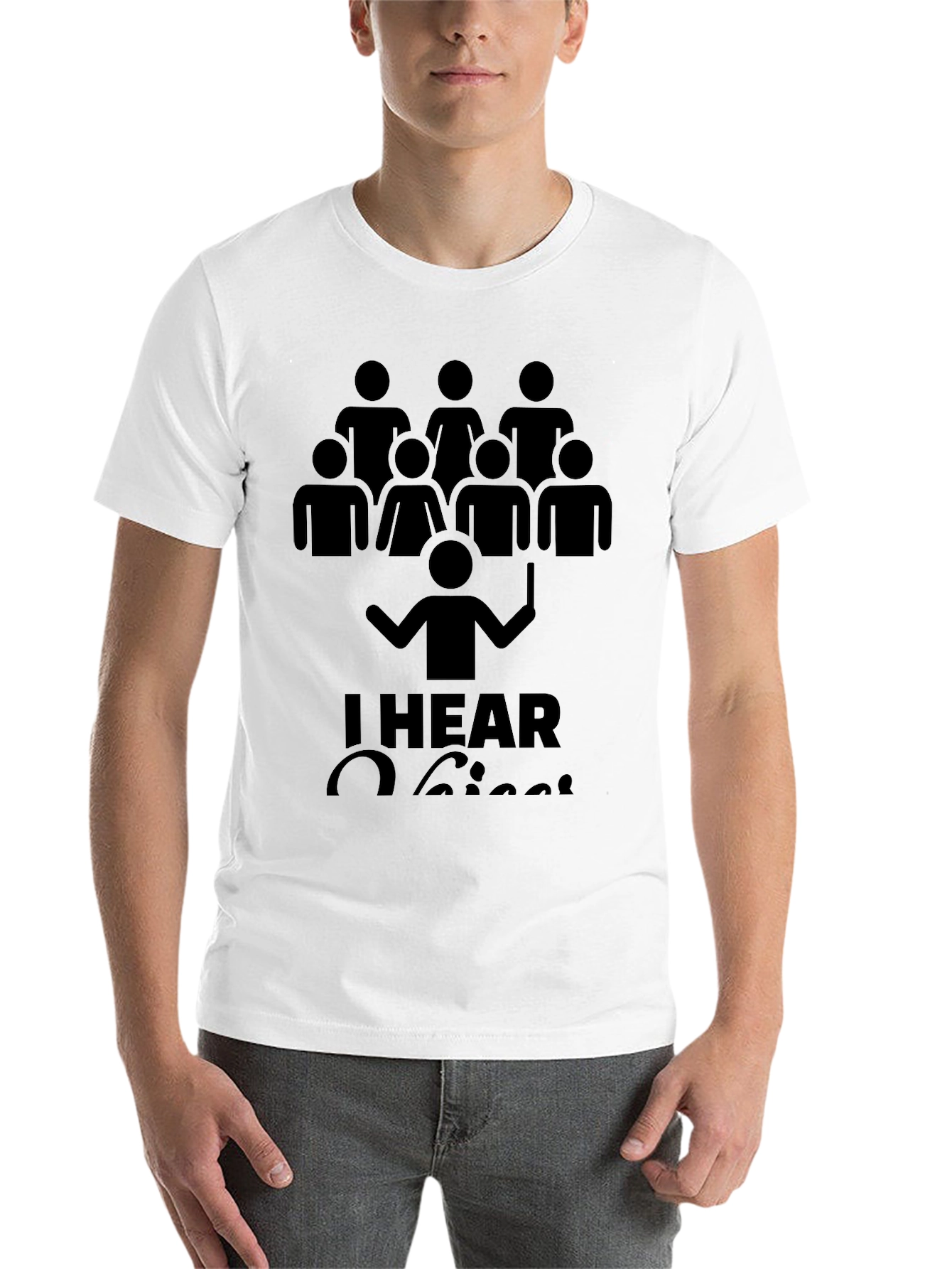 Choir T-Shirt - I Hear Voices - Funny Singer Tee - 14