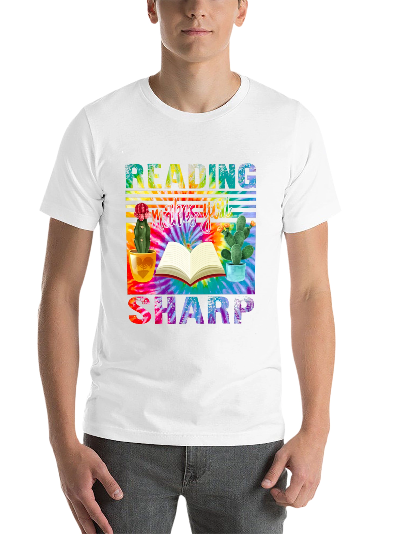 Black Reading Makes You Sharp T-Shirt view 14