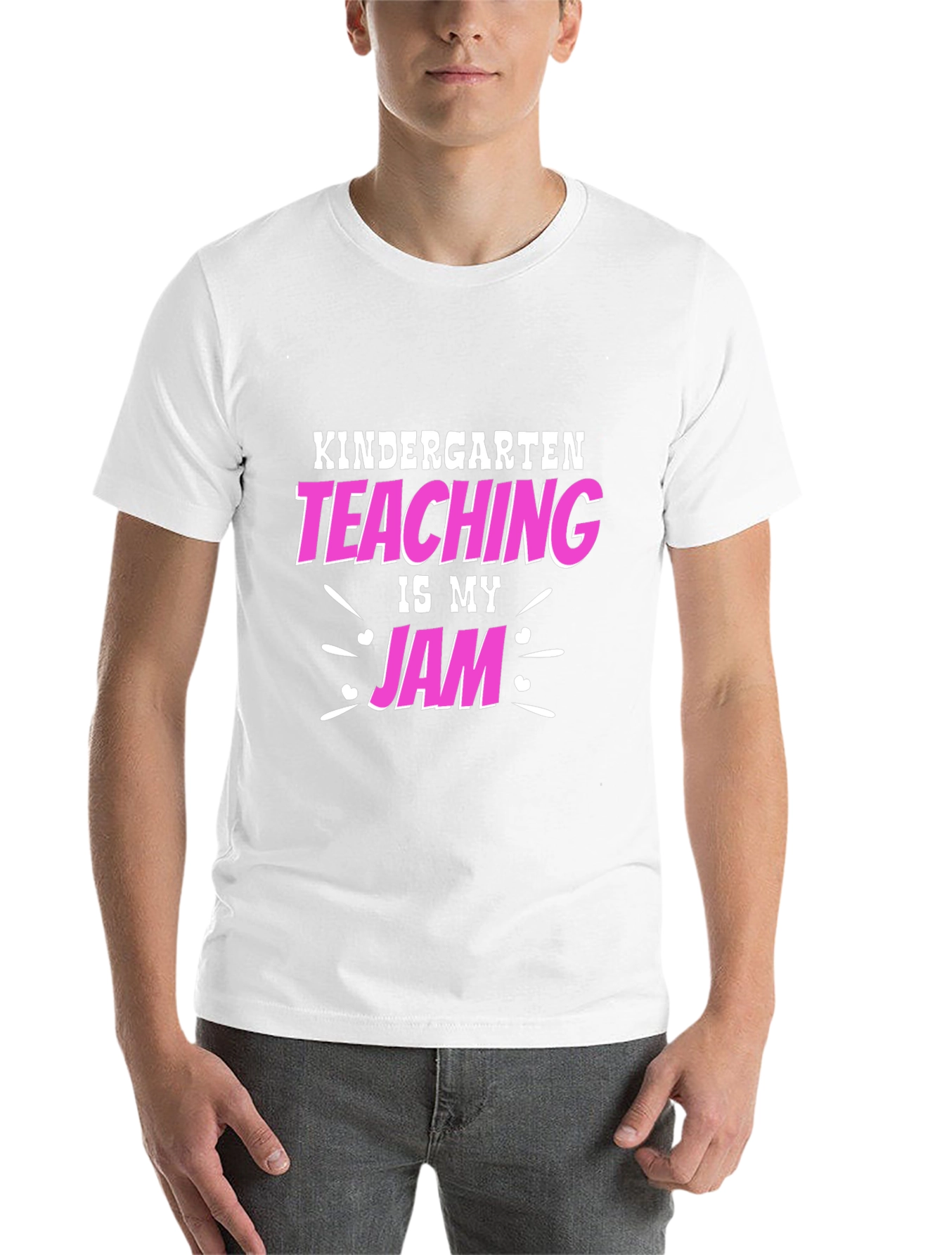 Black Kindergarten Teacher T-Shirt - Teaching Is My Jam view 14