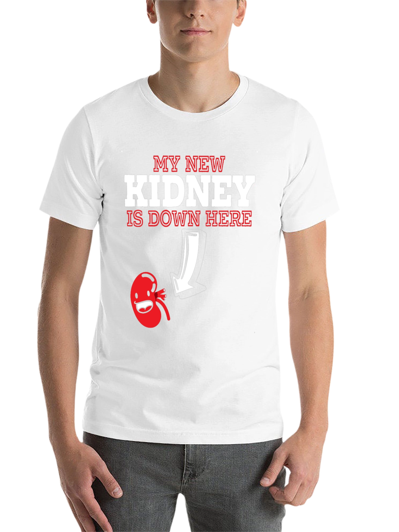Black New Kidney T-Shirt - Funny Transplant Gift view 14