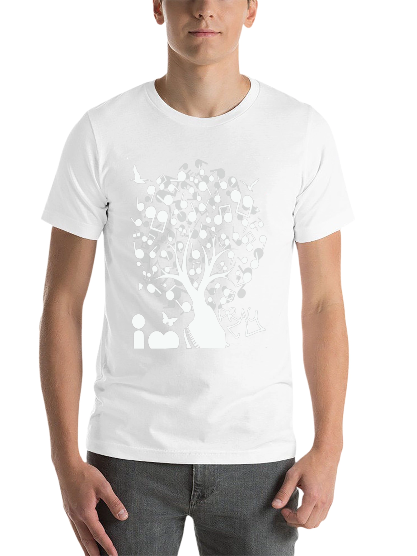 Black Music Tree Graphic Tee view 14