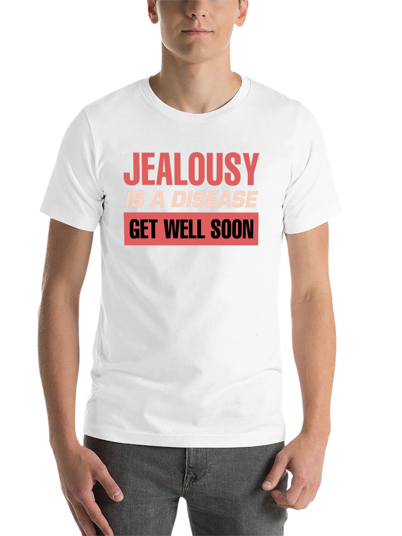 Black Jealousy is a Disease Graphic T-Shirt view 14