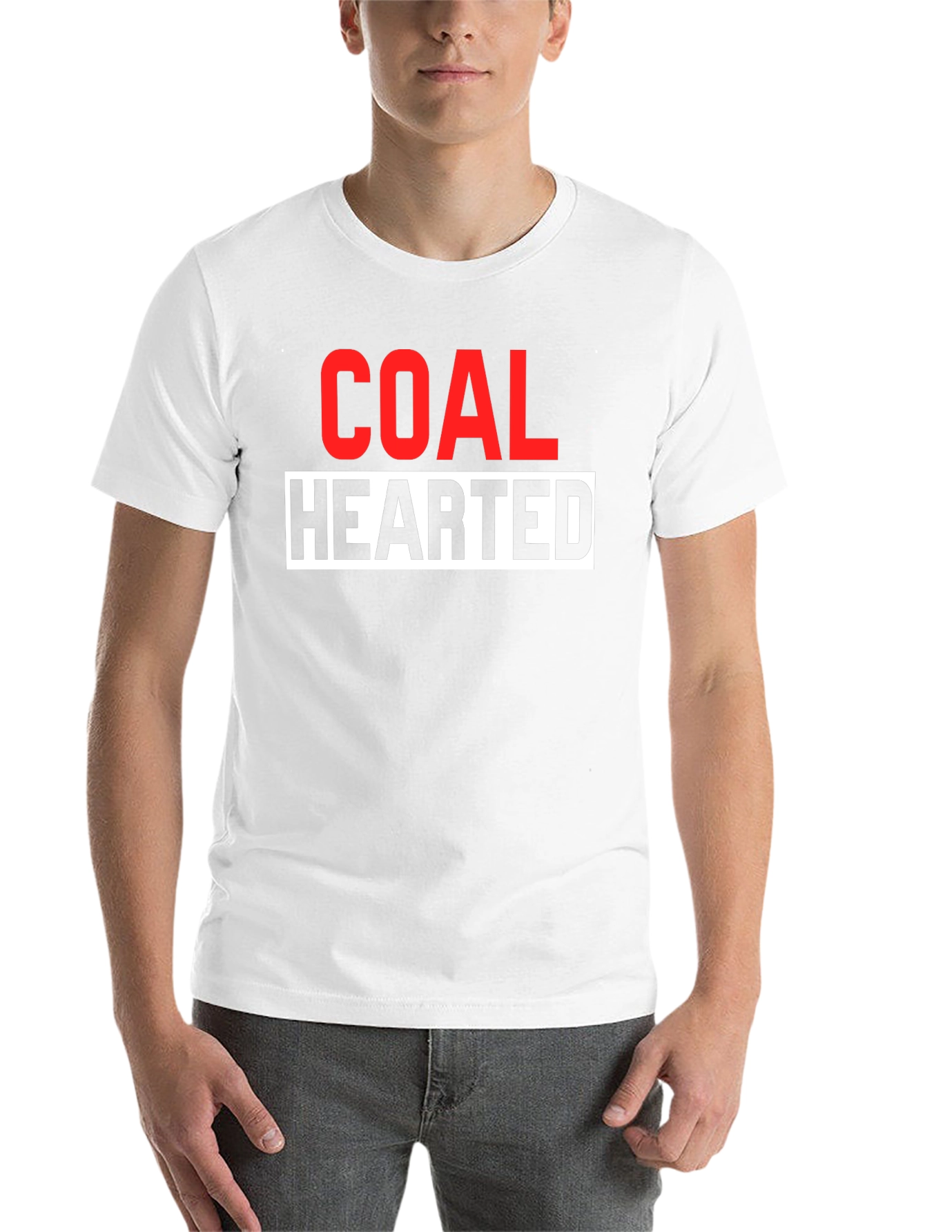 Black Coal Hearted Graphic Tee - Bold Statement T-Shirt view 14