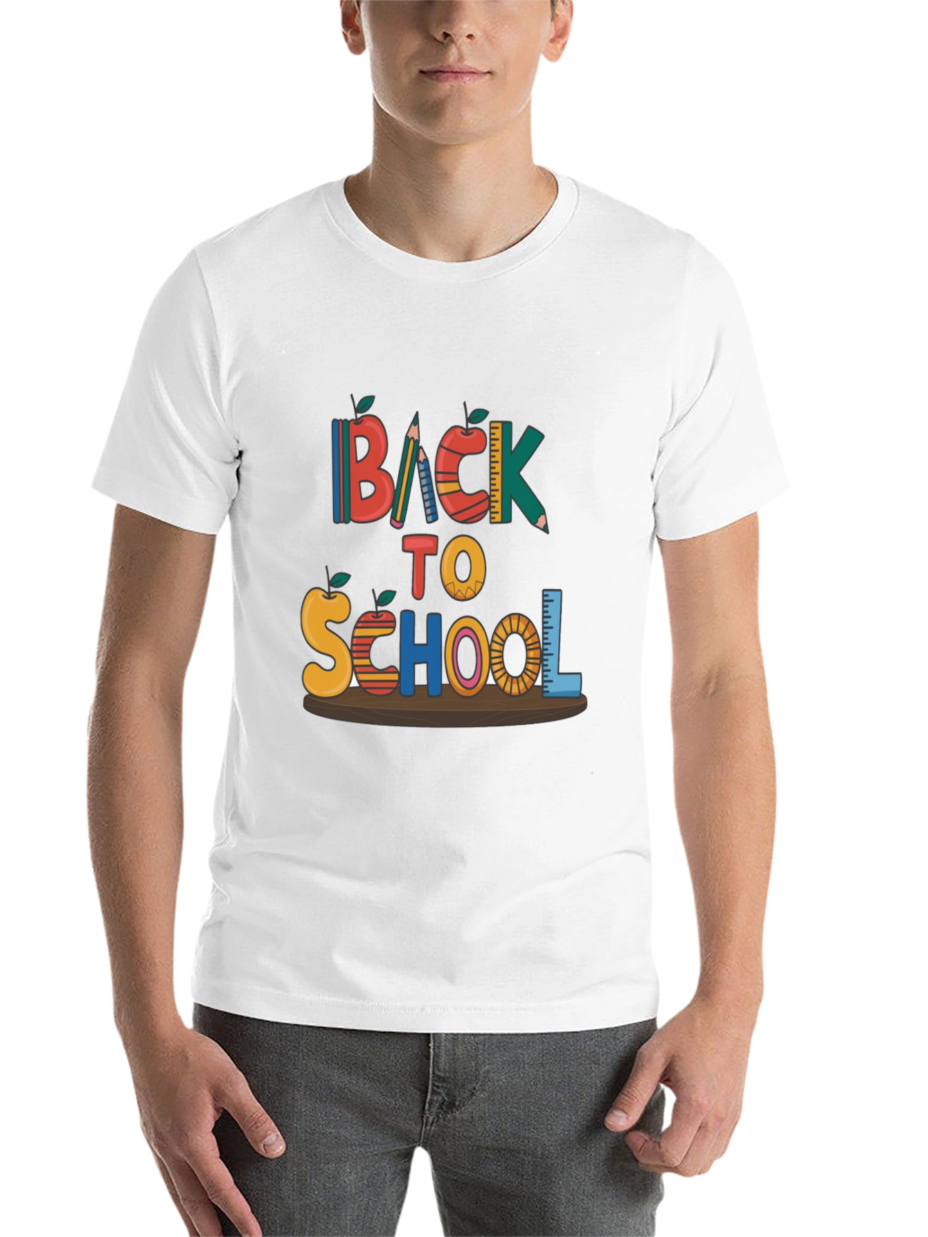 Black Back To School T-Shirt view 14