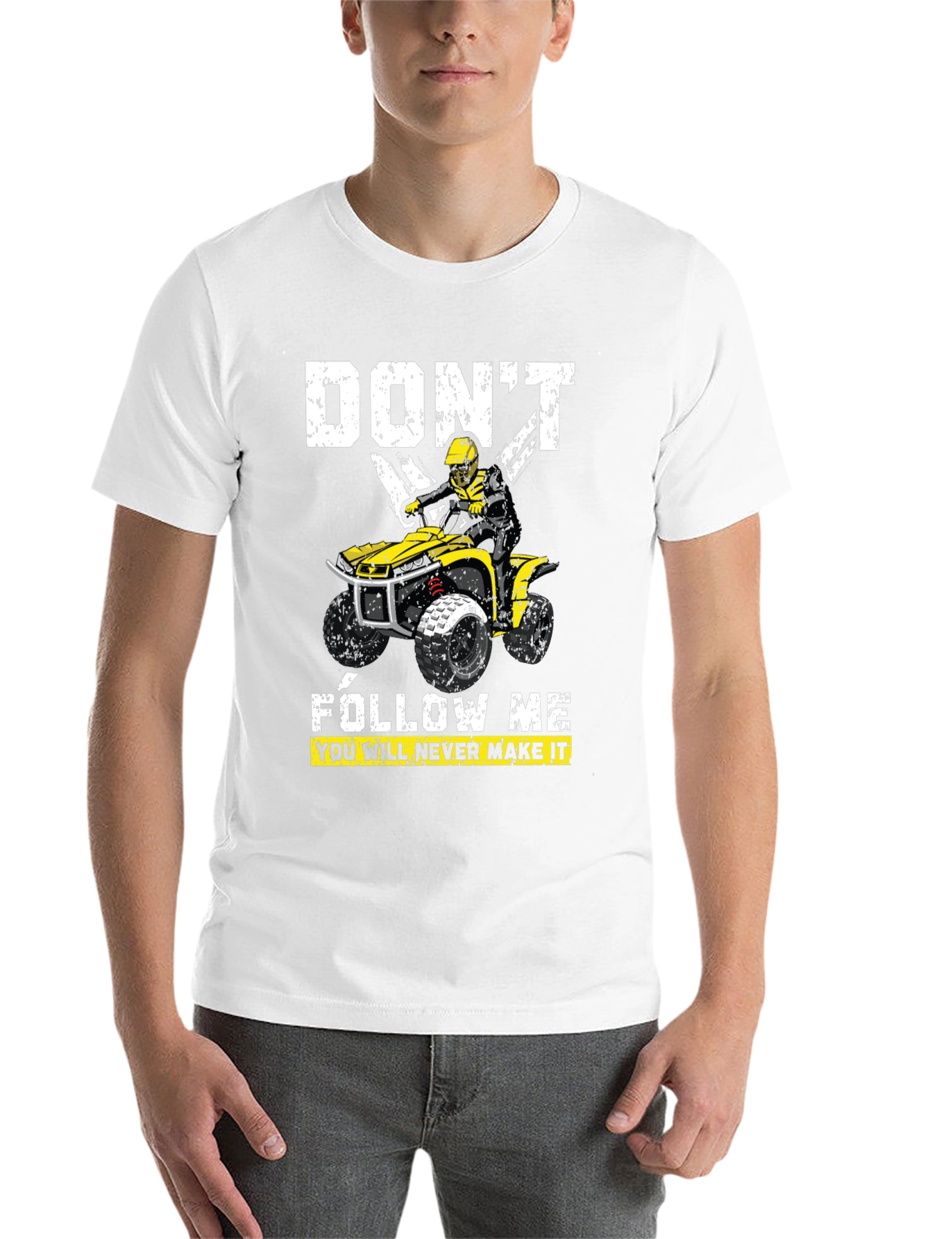 Black Don't Follow Me ATV T-Shirt view 14