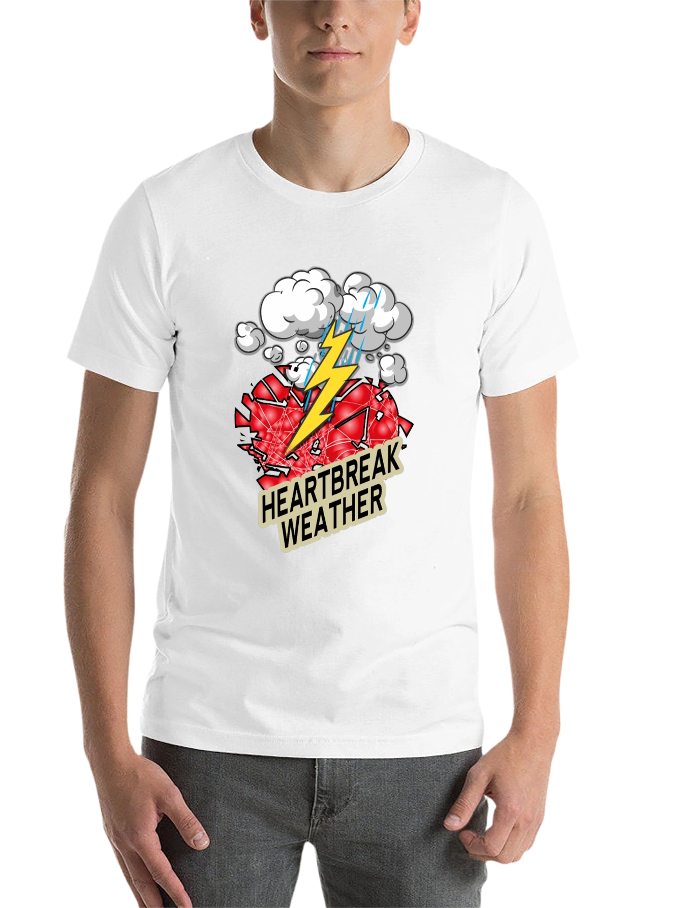 Black Heartbreak Weather Graphic Tee view 14