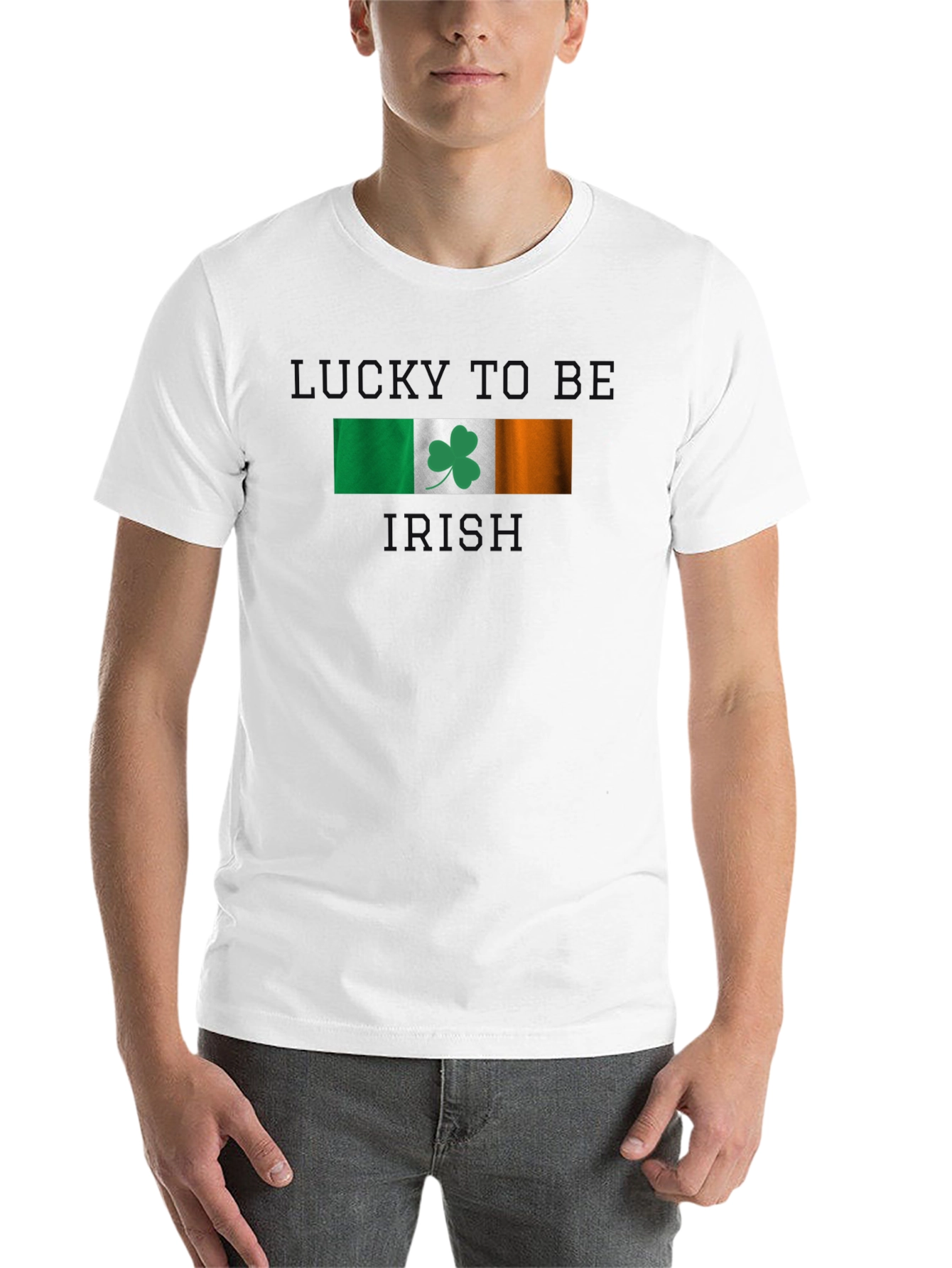 Black Lucky To Be Irish T-Shirt view 14