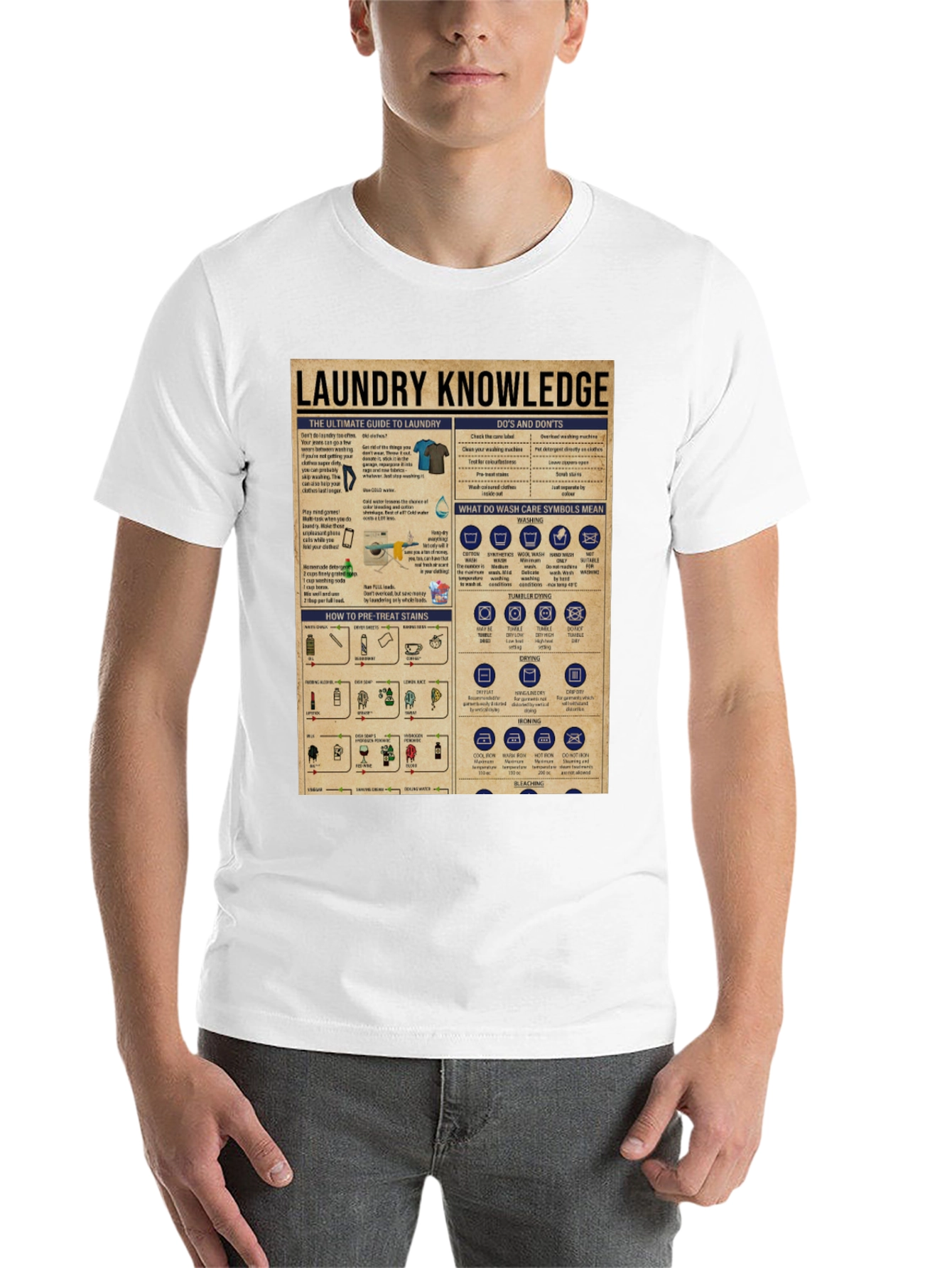 Black Laundry Knowledge T-Shirt view 14