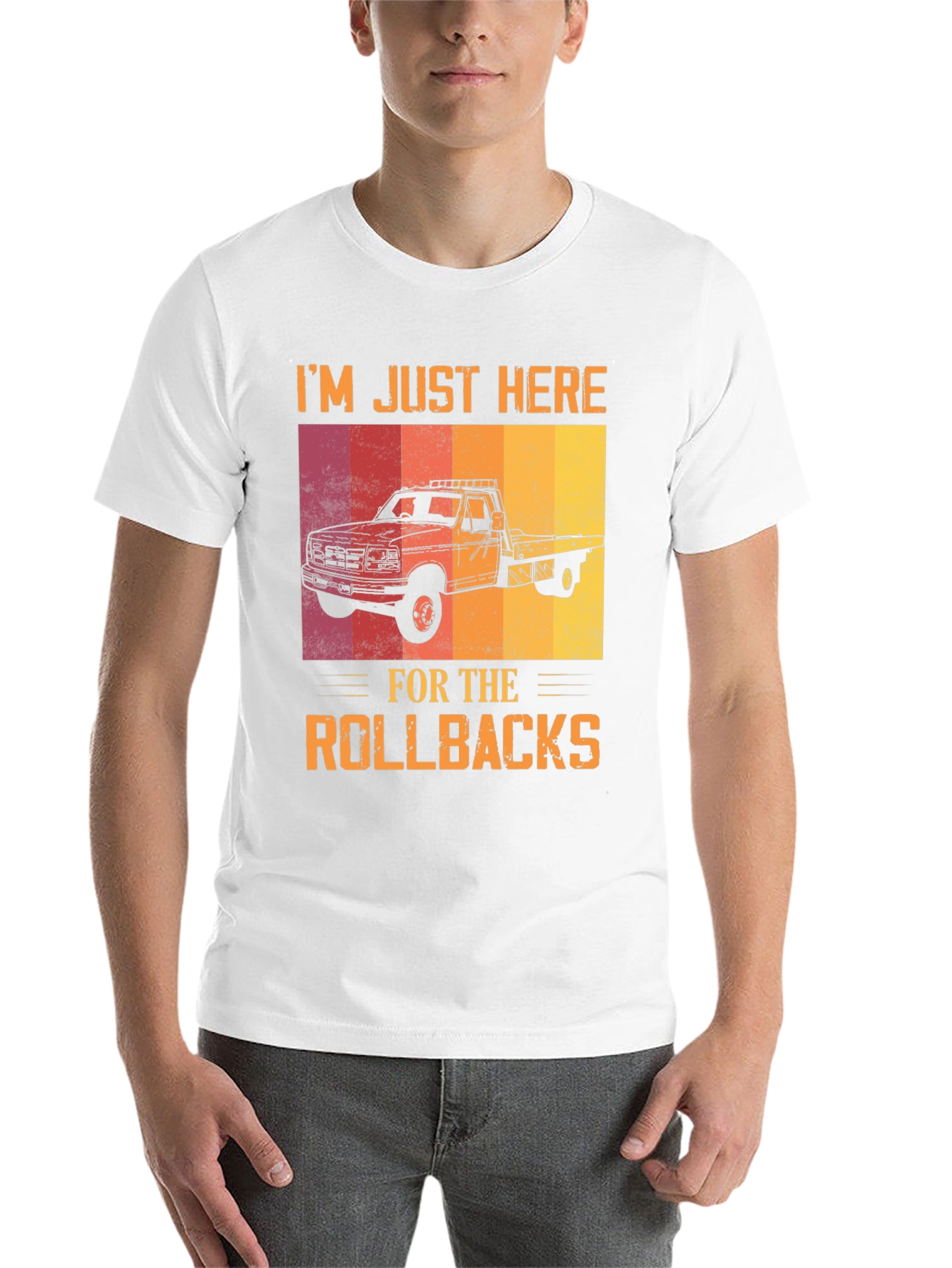 Black Rollback Truck T-Shirt - Tow Truck Driver Tee view 14