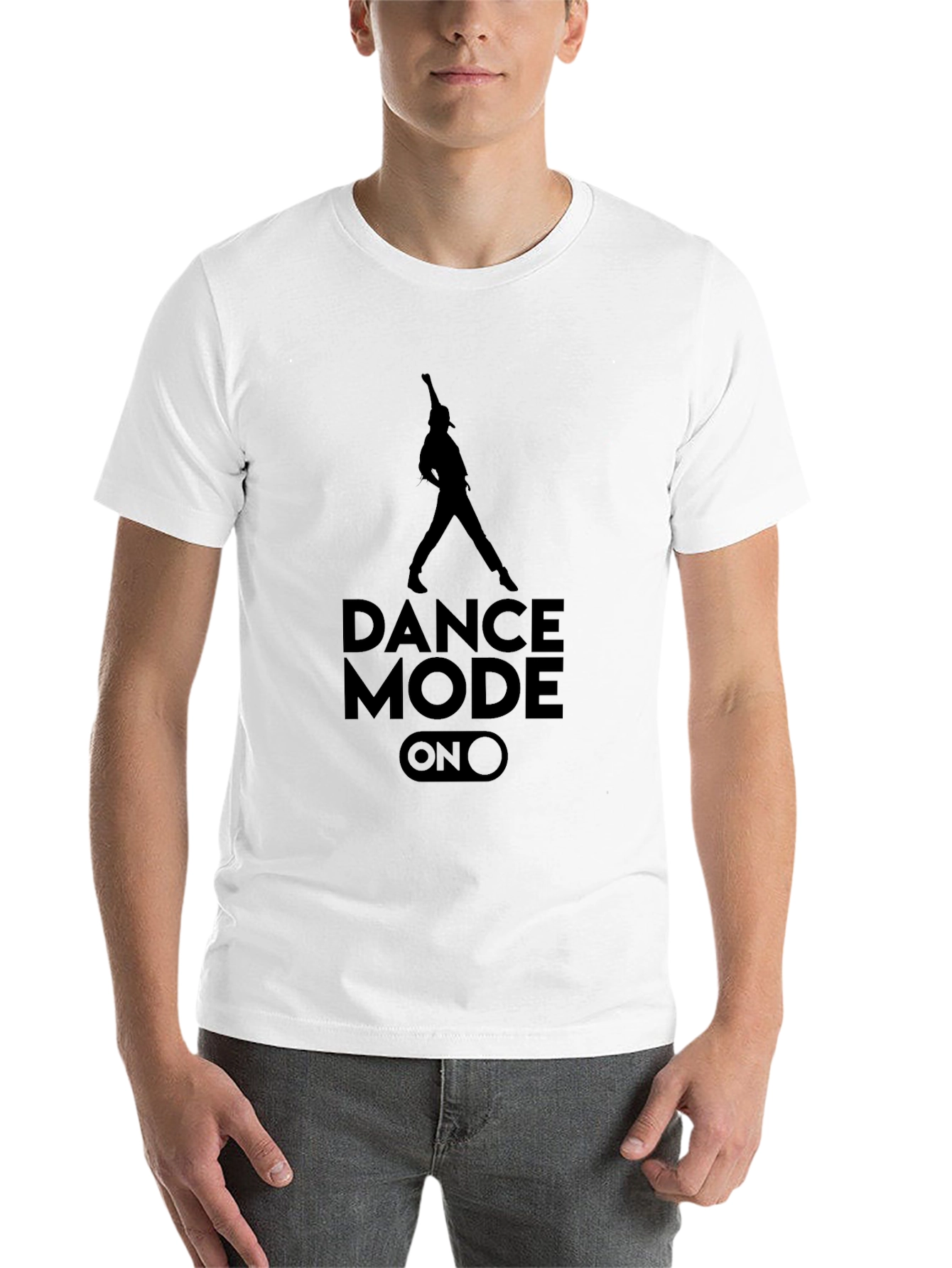 Black Dance Mode On Graphic Tee - Black view 14