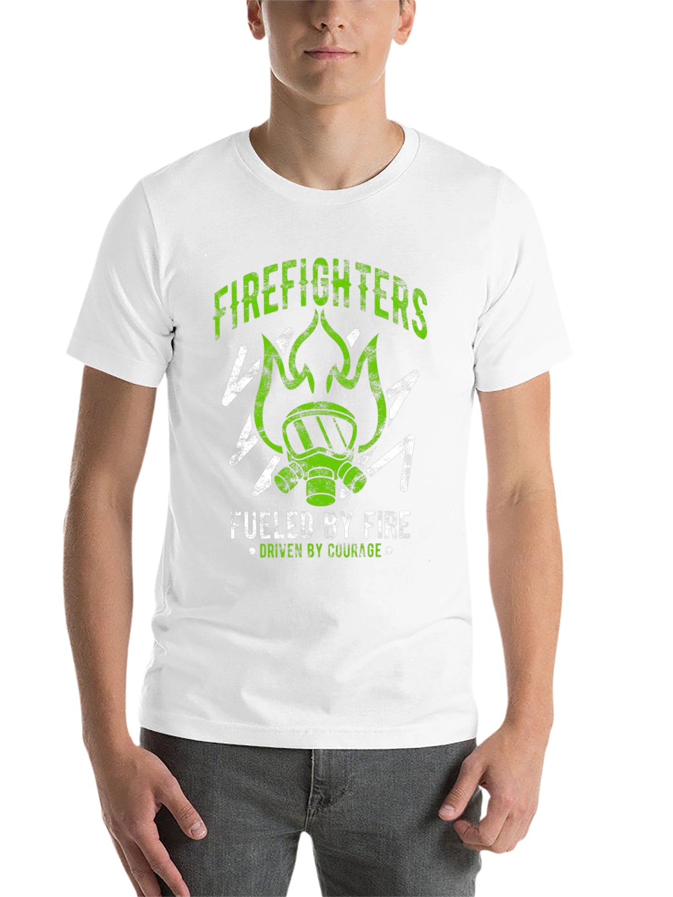 Black Firefighter Graphic Tee - Fueled By Fire Courage view 14