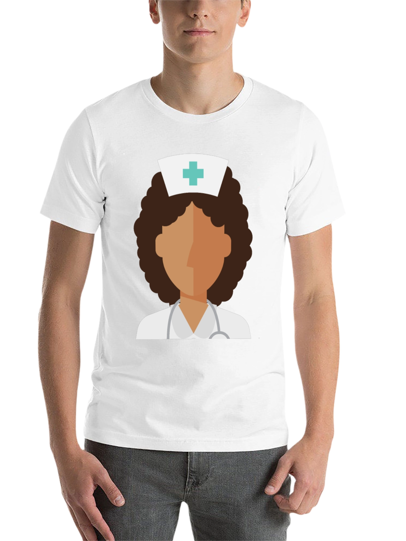 Black Nurse Graphic Tee - Unisex Medical T-Shirt view 14