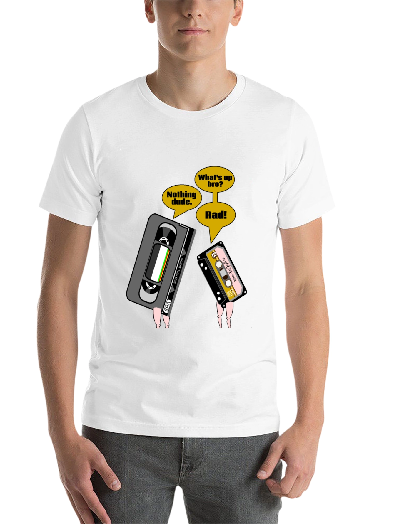 Black Retro Cassette Tape T-Shirt view 14