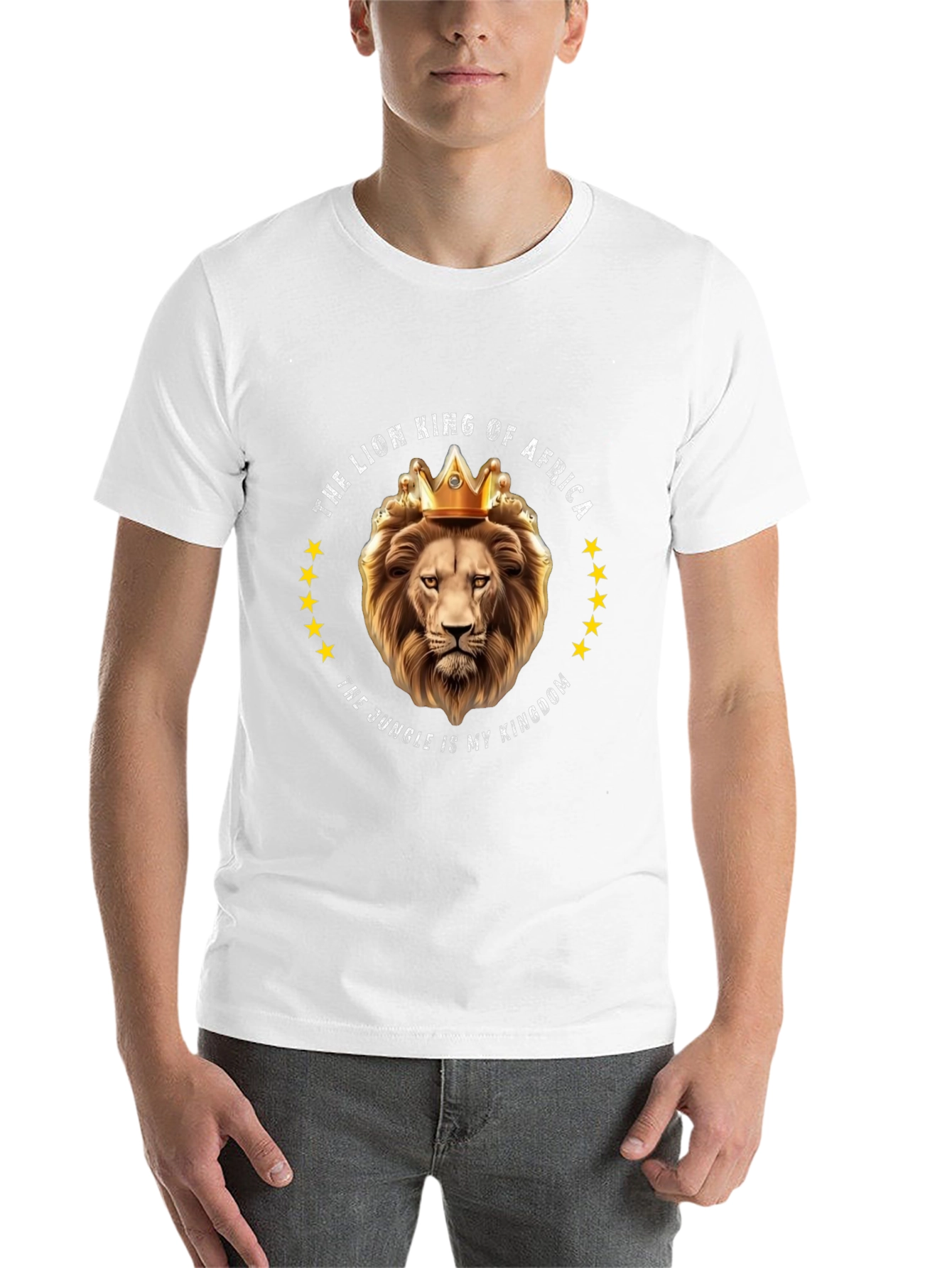 Black Lion King of Africa Graphic Tee view 14