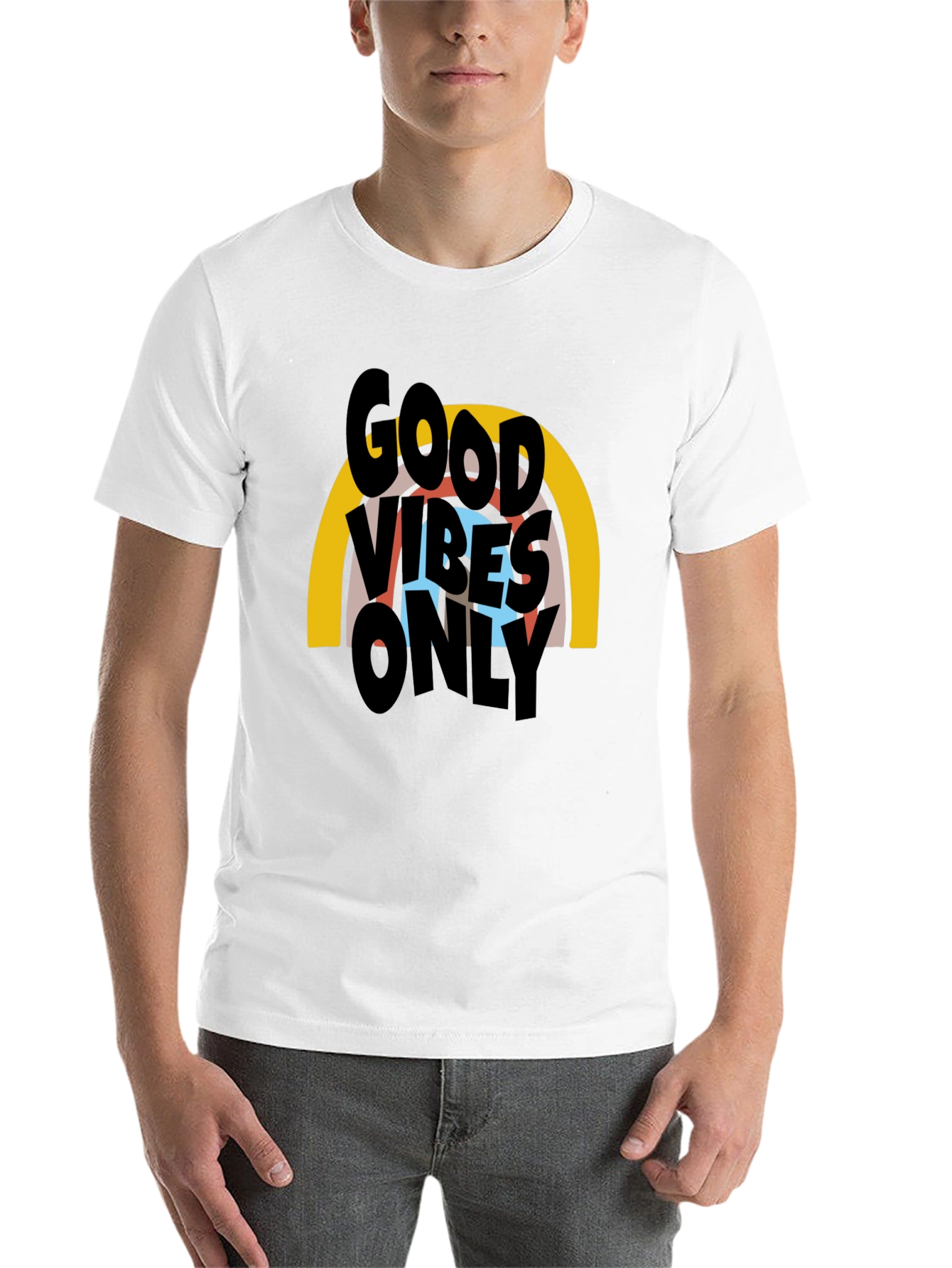 Black Good Vibes Only Graphic T-Shirt - Black view 14