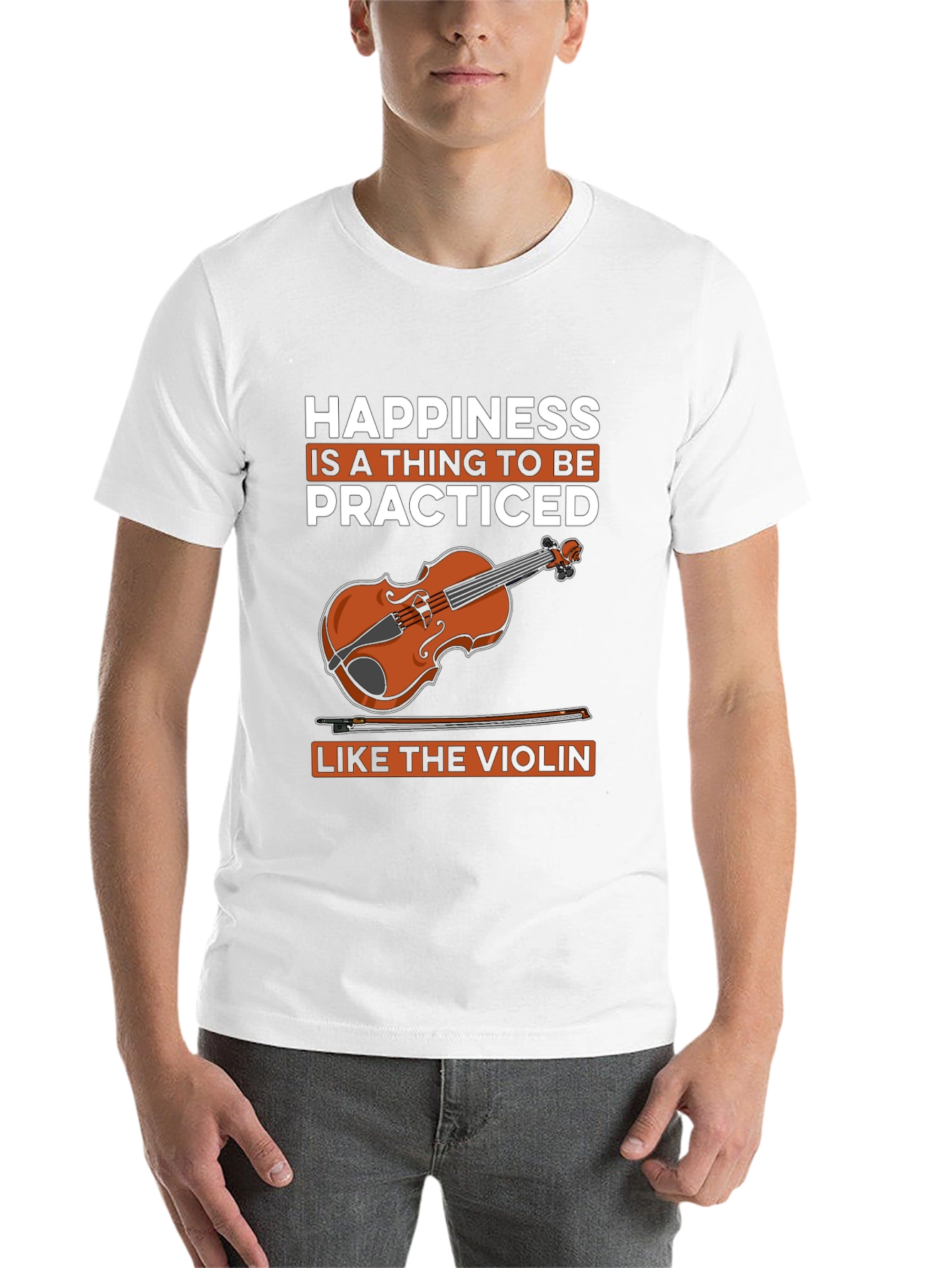Black Happiness is Practiced Violin T-Shirt view 14