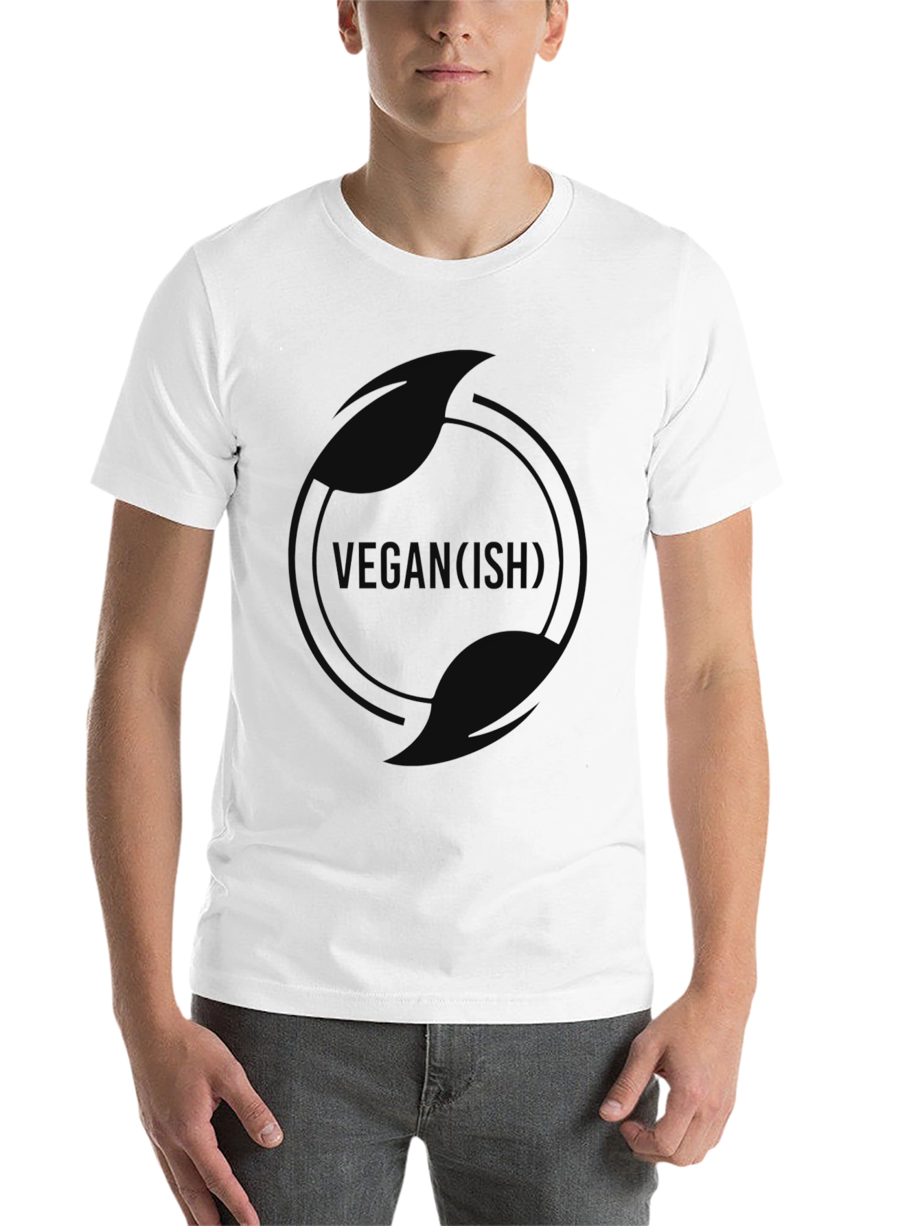 Black Vegan-ish Black T-Shirt view 14