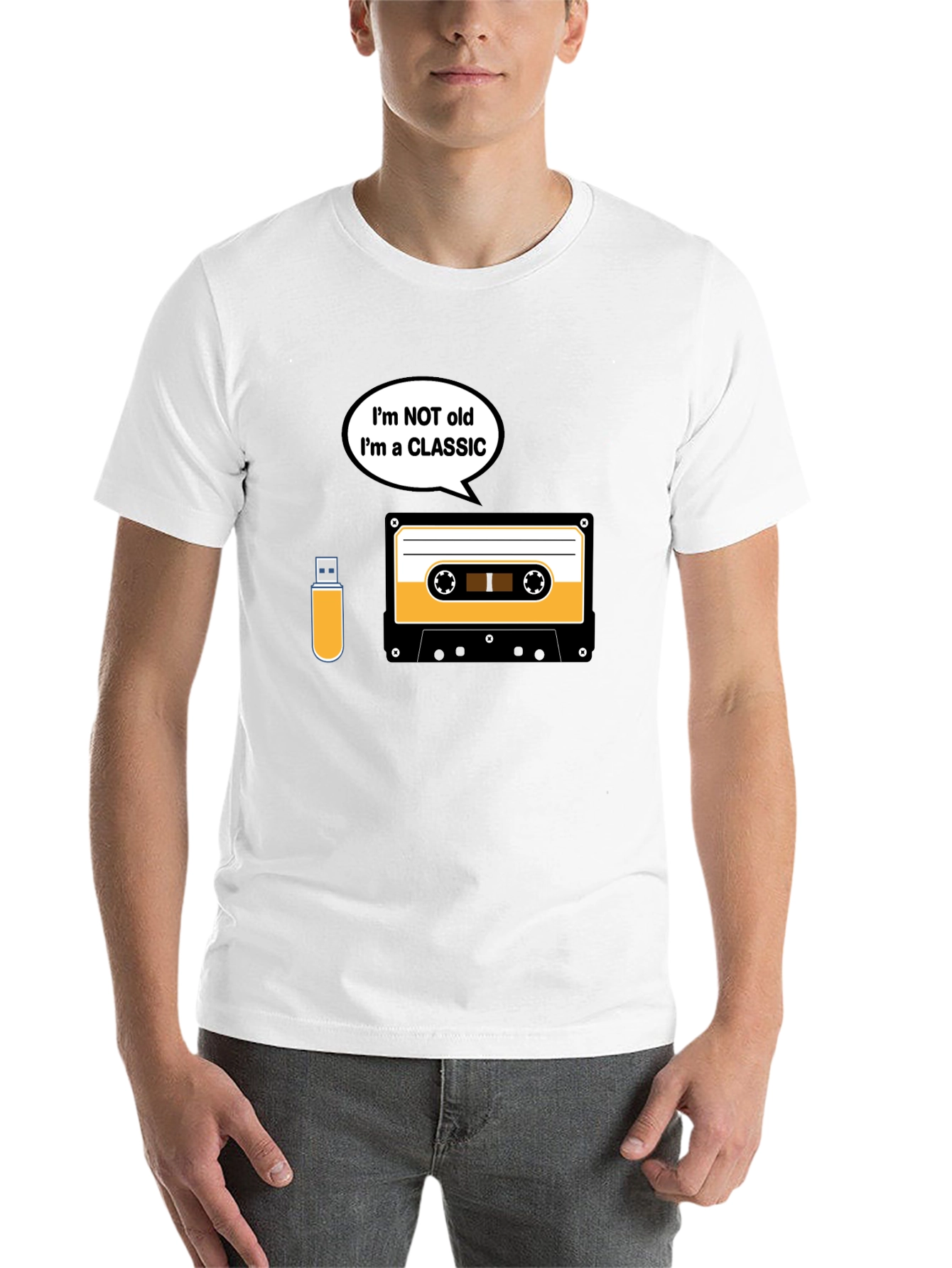 Black Classic Cassette Tape T-Shirt - Retro Music Lover Tee view 14