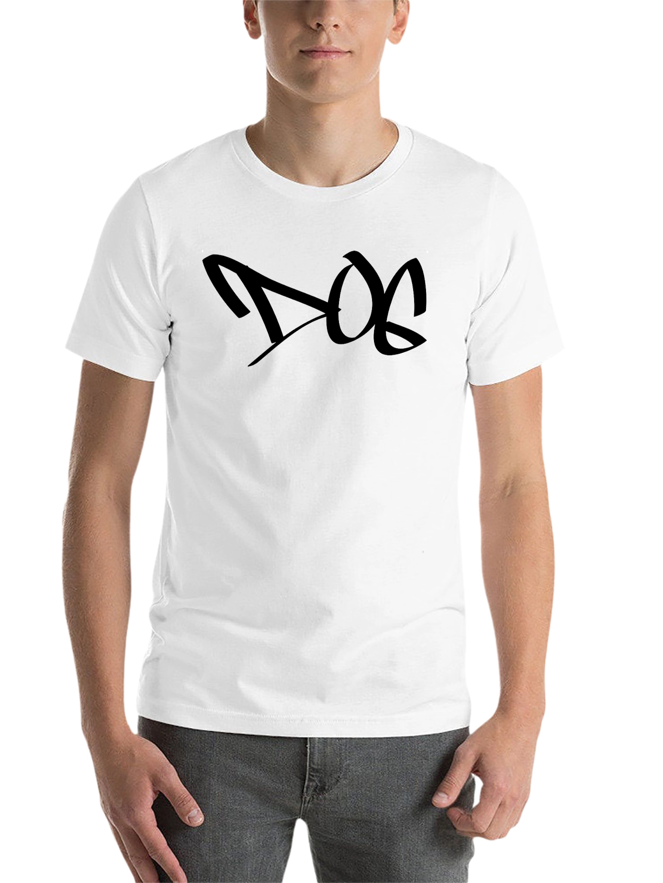 Black Dog Graphic Tee - Black Casual T-Shirt view 14