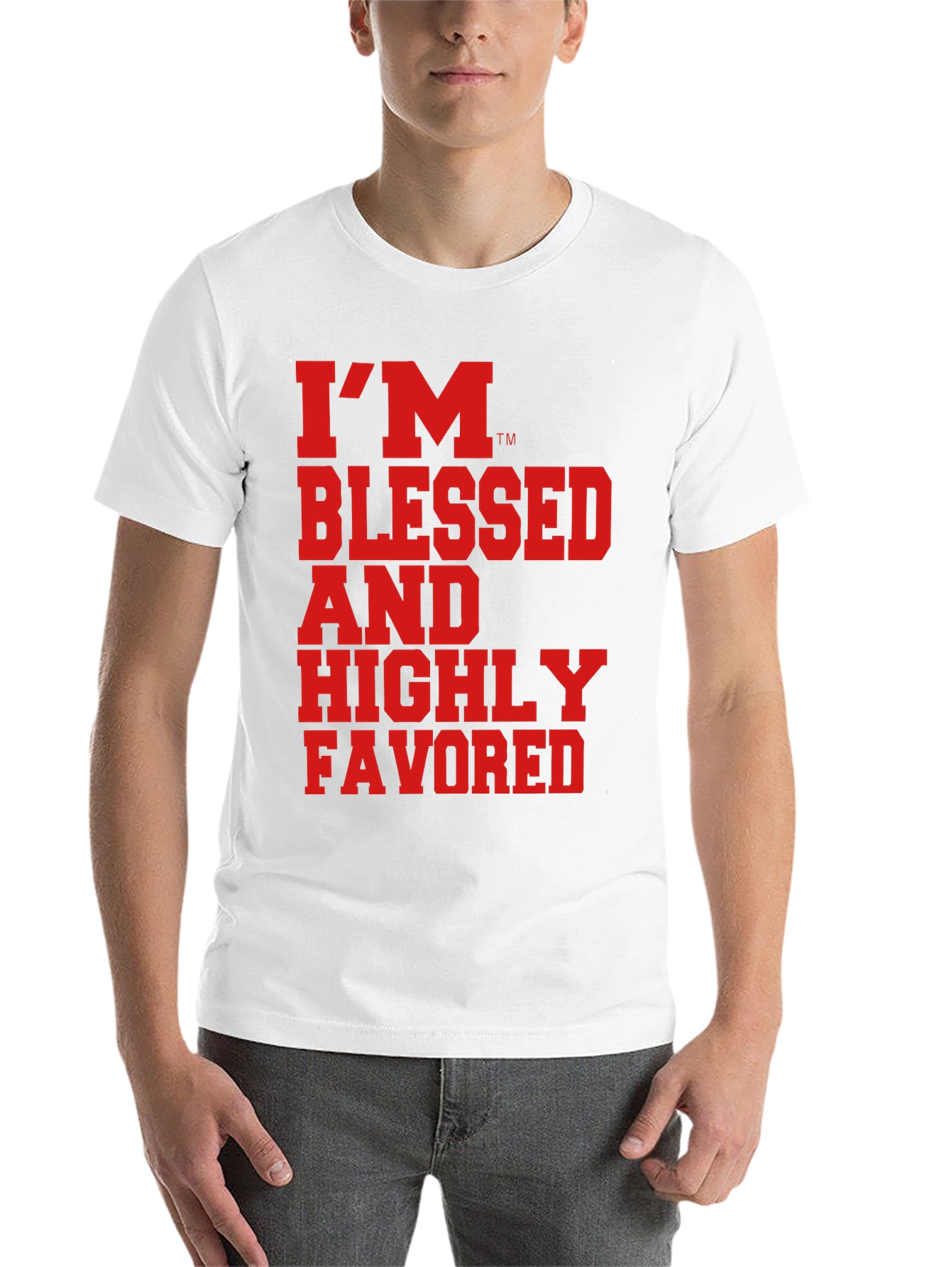Black Blessed and Highly Favored Graphic Tee - Black view 14