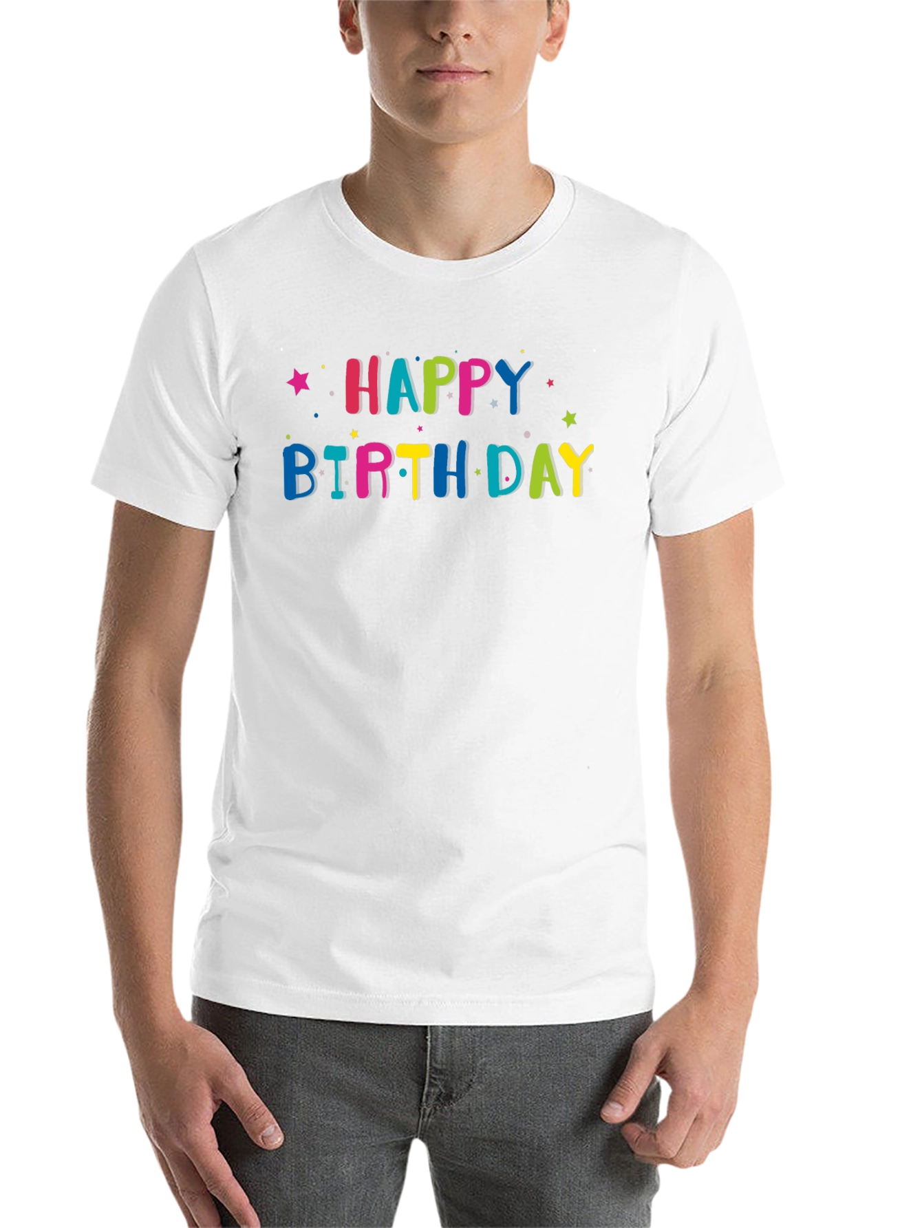 Happy Birthday Graphic Tee - Black - 14